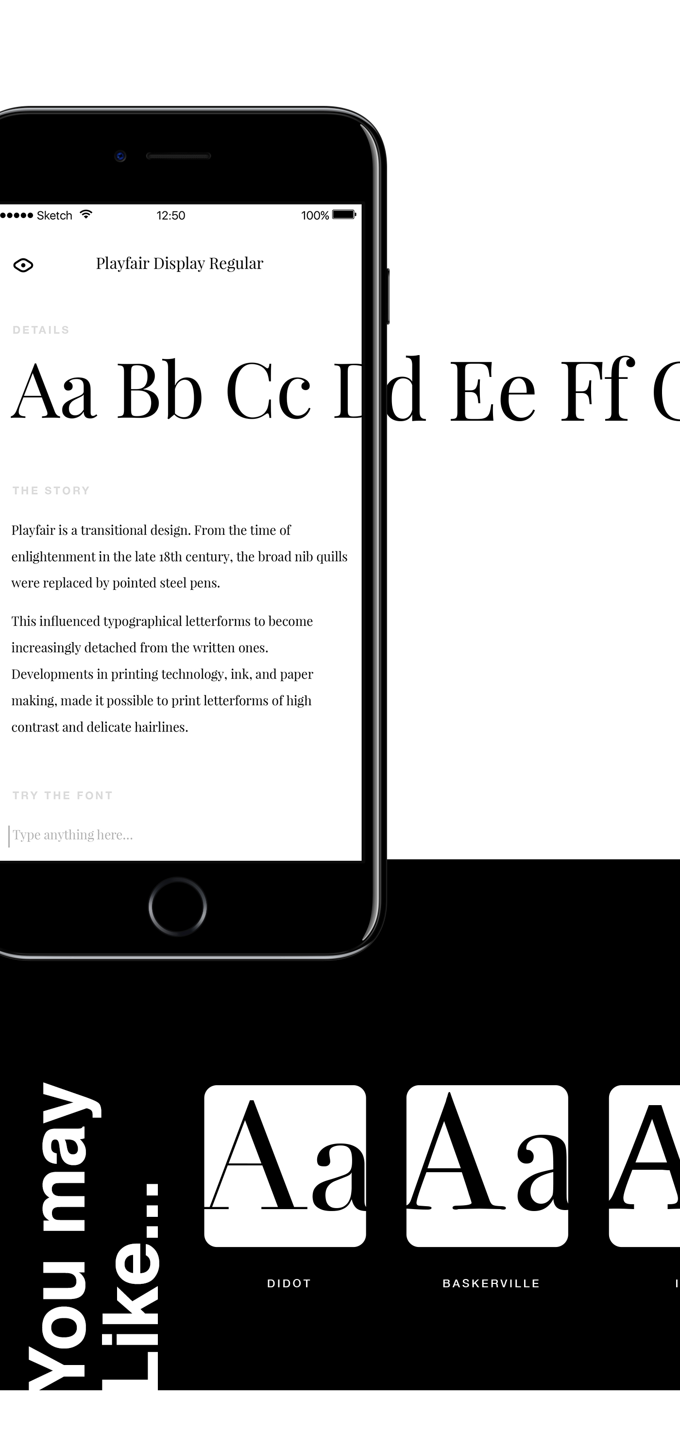 app ux UI concept adobe Web font typography   search product