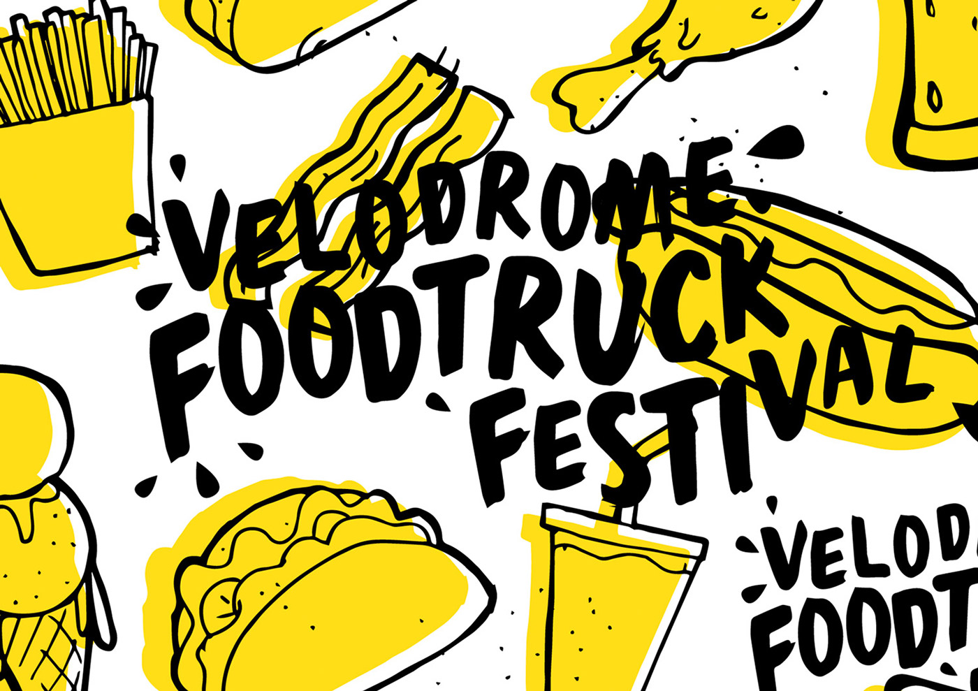Food  Truck festival brand identity design