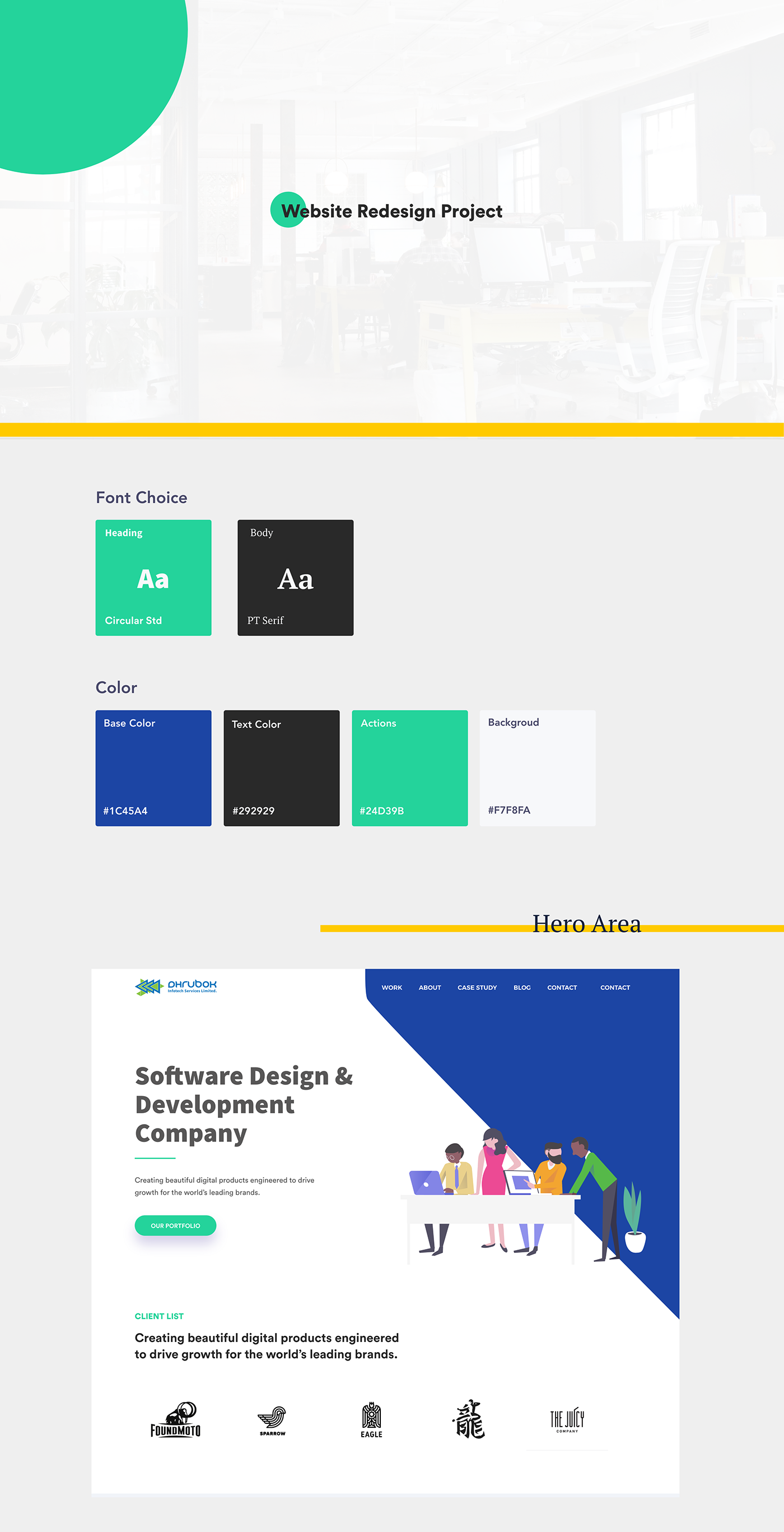 redesign Web Design  landing page software company app development UI ux #madewithAdobeXD