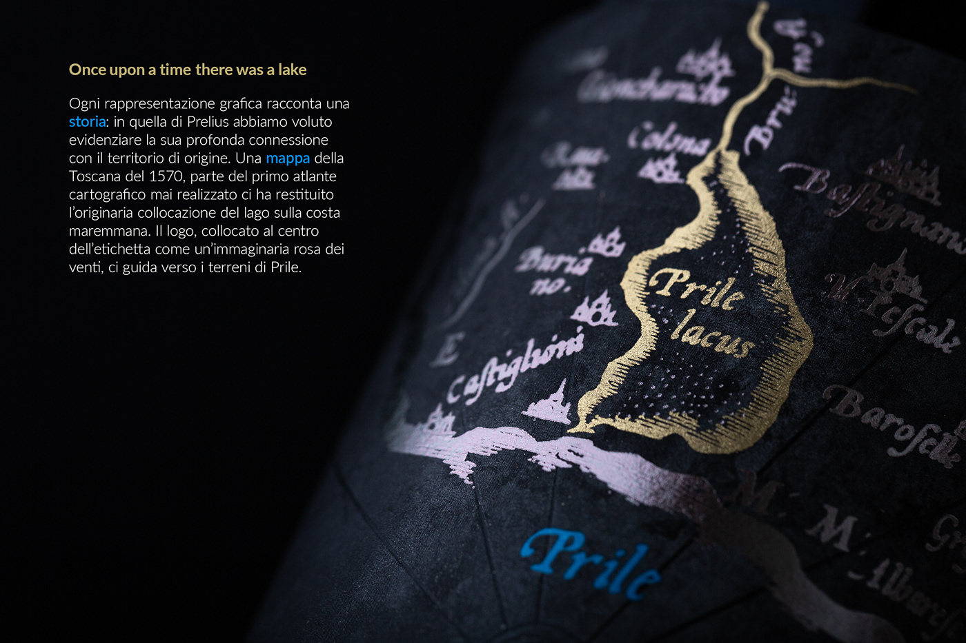 Packaging Label wine design Tuscany maremma luxury Biologic map graphic