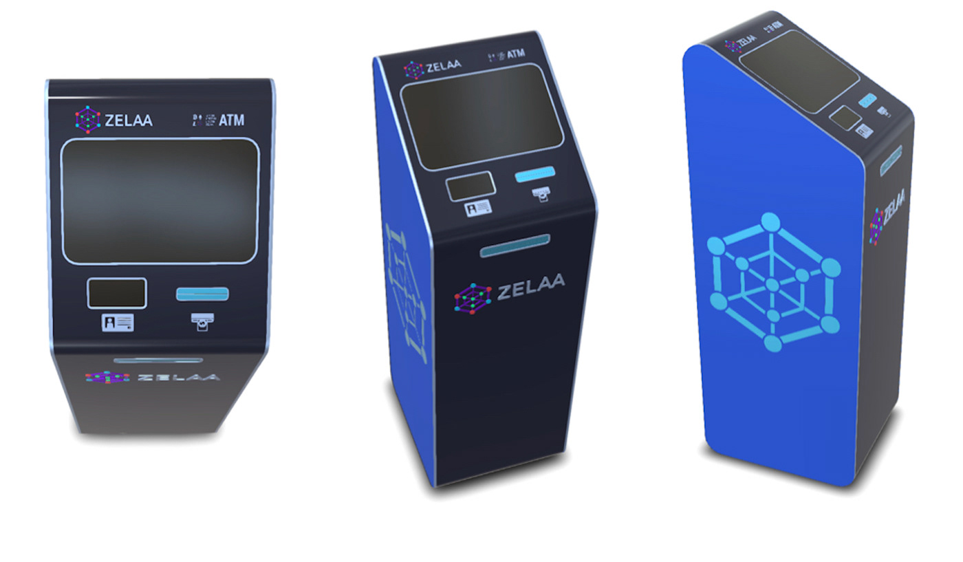 cryptocurrency bitcoin ATM machine zelaa coin trading dispenser cash