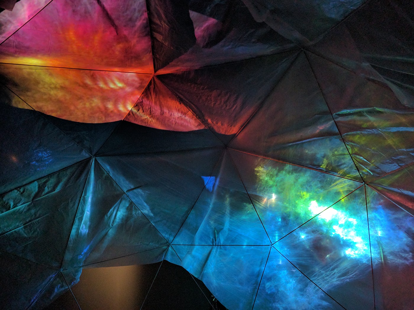 Adobe Portfolio video installation Art Installation video art geodesic dome projection immersive