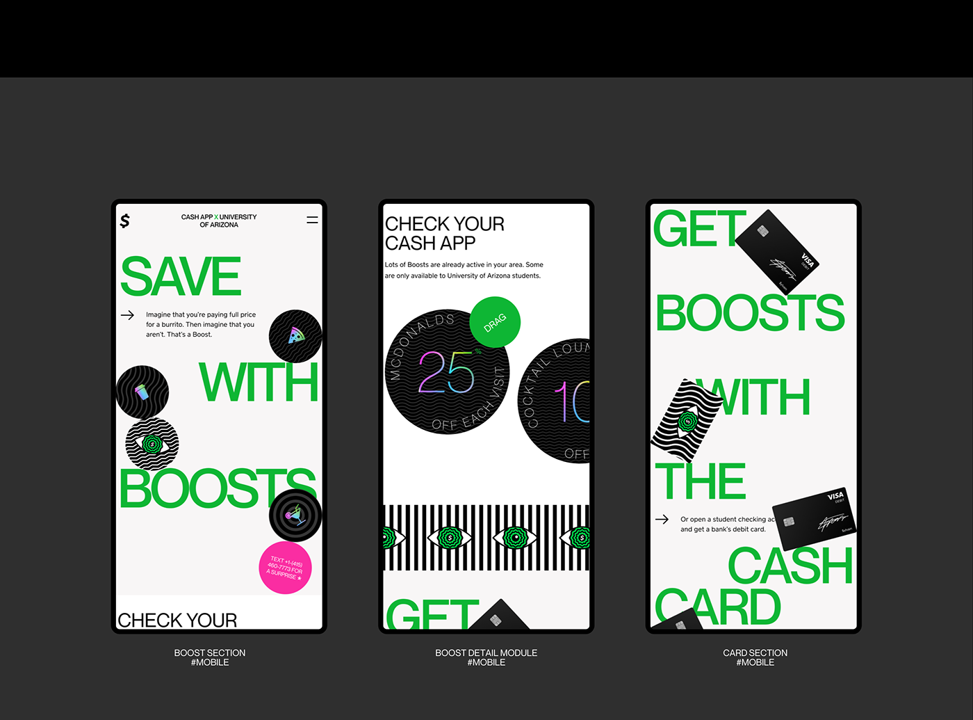 cash app cash app design ILLUSTRATION  creative brand branding  college awareness