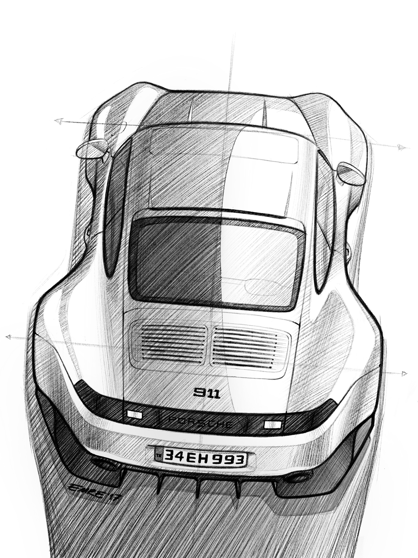 car design sketch Porsche FERRARI BMW Procreate ipadpro emrEHusmen oilpainting