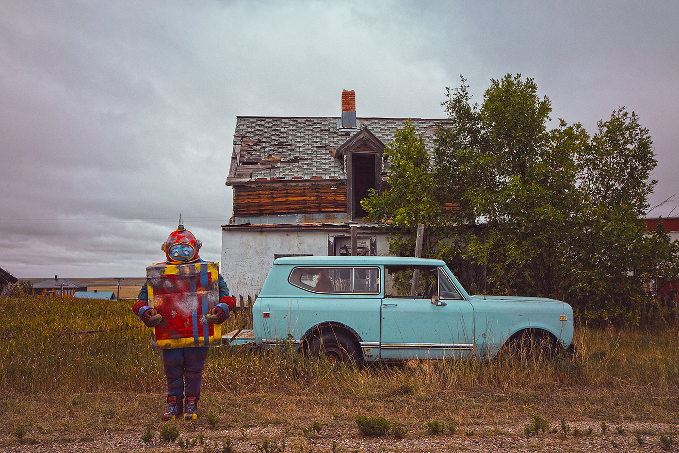 abandoned adobe Canon Costume Design  dream fine art photography karen jerzyk midwest surreal toy robot