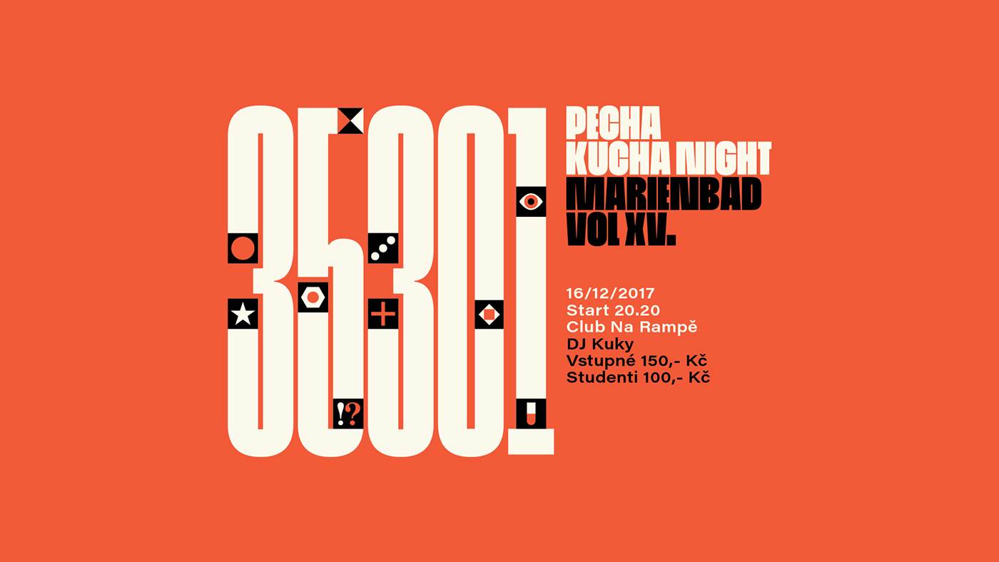 pecha numbers orange poster Icon minimal book visual infographic world