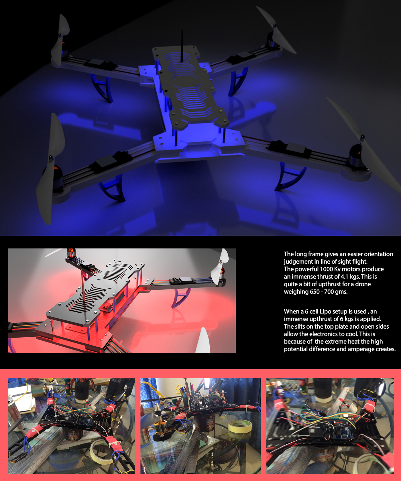 drone FPV RacingDrone quadcopter mutirotor rotorcraft Radiocontrolled RC electronic frame