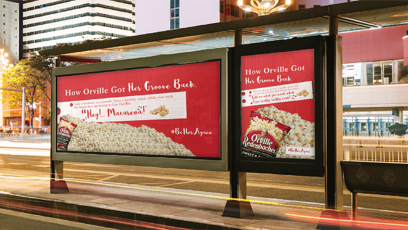 Advertising  art direction  billboard campaign creative advertising Magazine Ad marketing   Orville Redenbacher popcorn printad