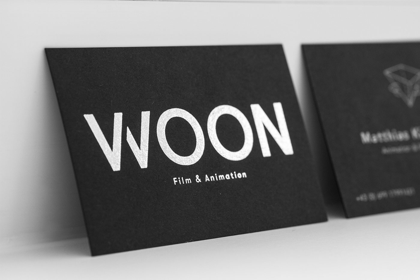 corporate design black silver letterpress businesscard concept ArtDirection Stationery moon Space  galaxy