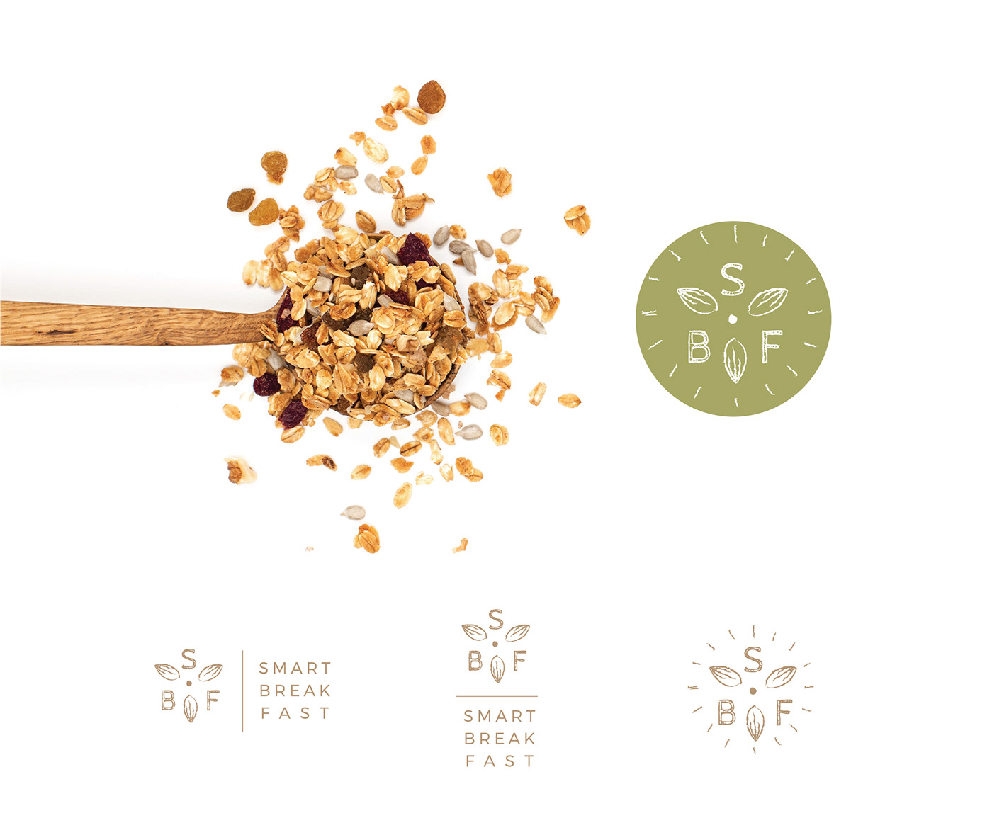 branding  breakfast design ecoproduct  granola logo Packaging useful сorporate Identity