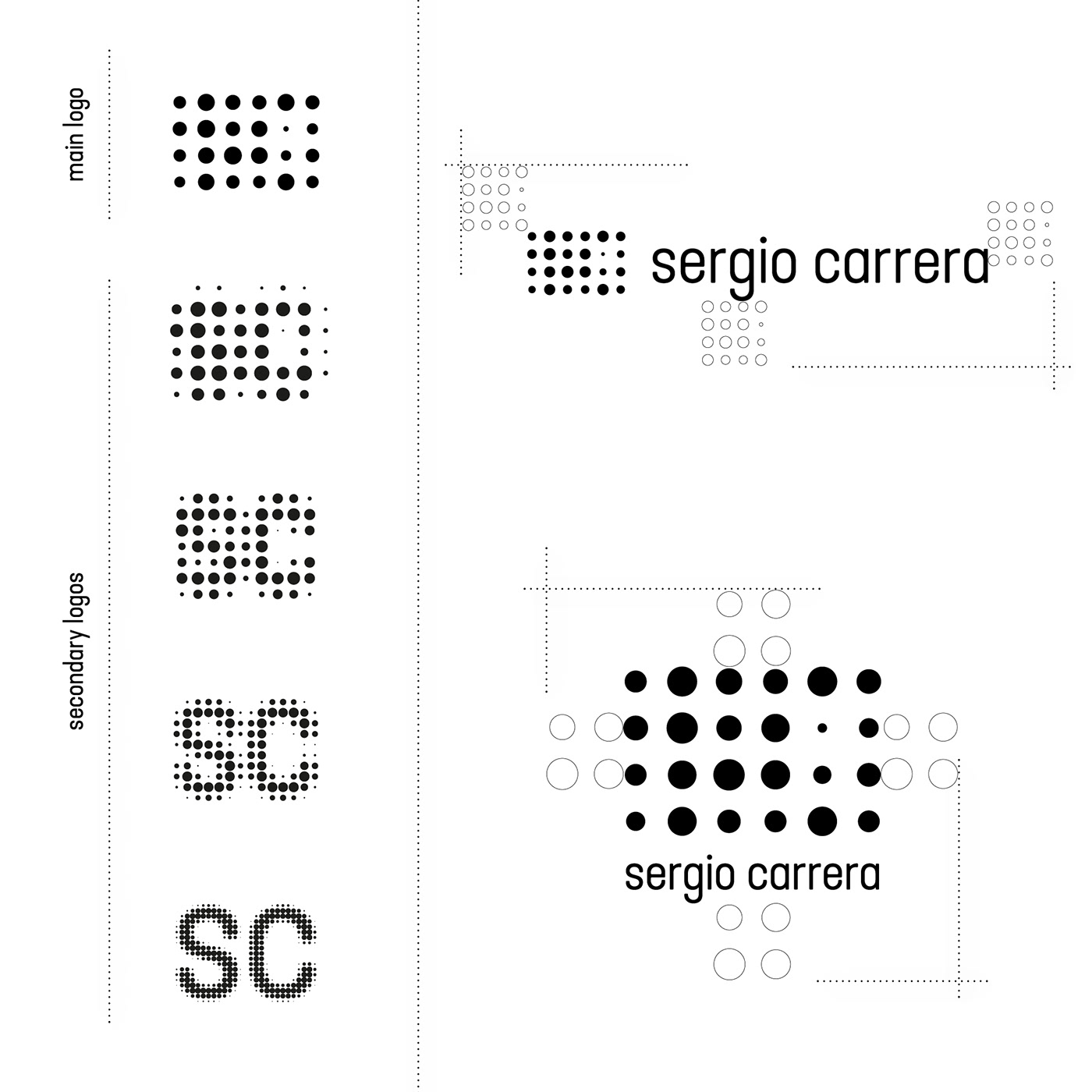 logo grid distillation dots variable corporate chemical engeneering halftone