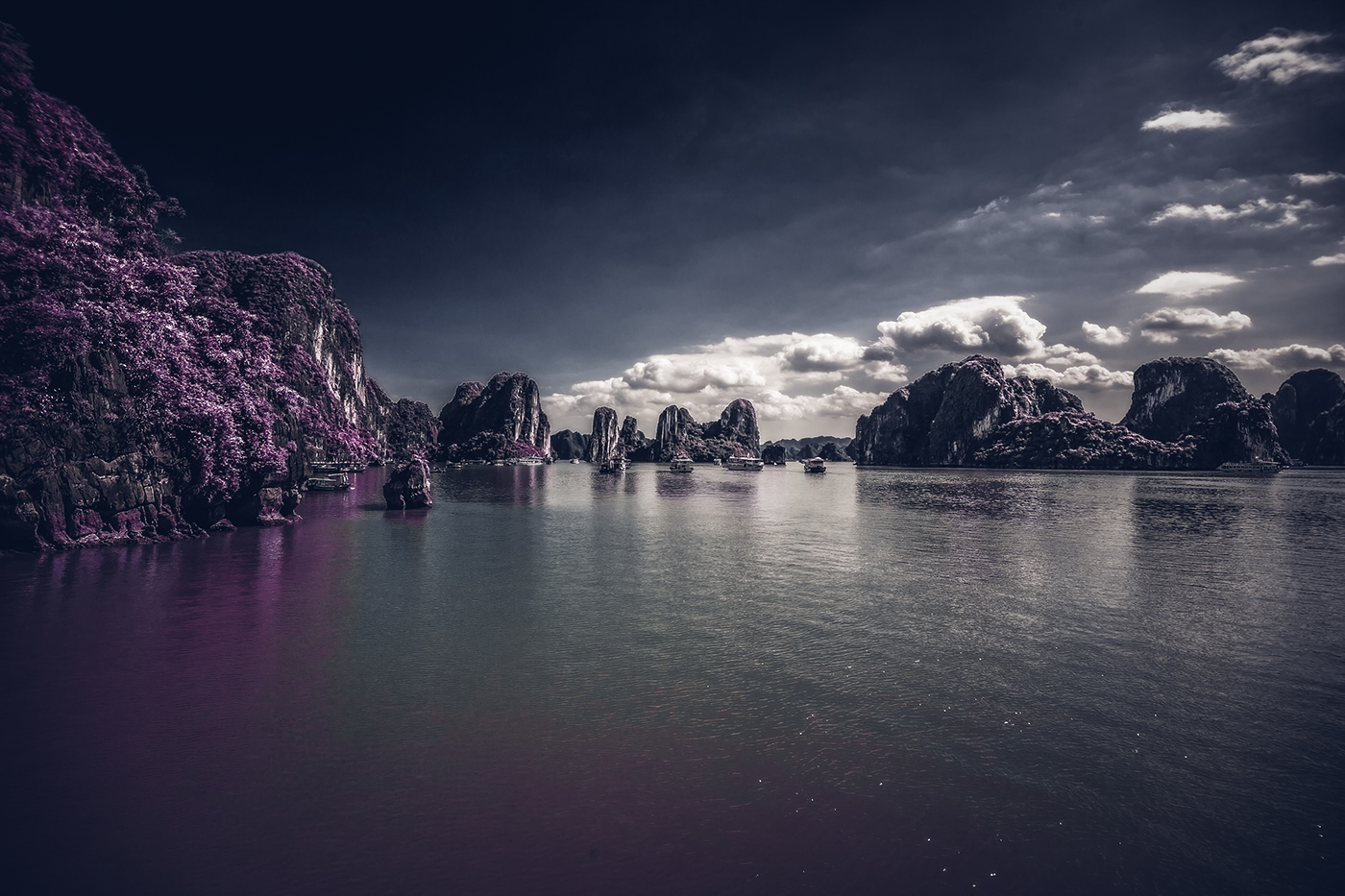 halong bay halongbay infrared Landscape natural vietnam heritage world