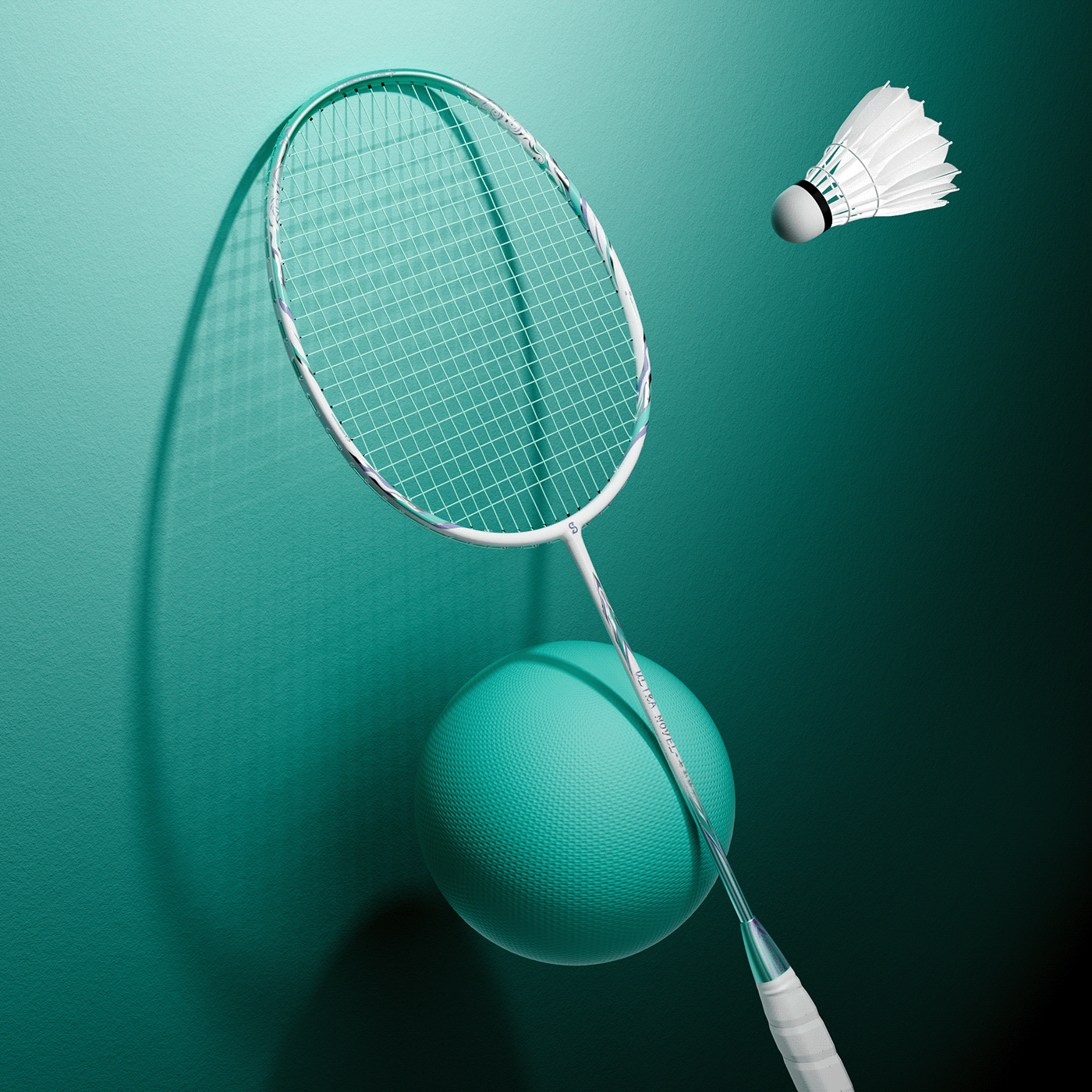 movement Render design Graphic Designer Social media post badminton racket