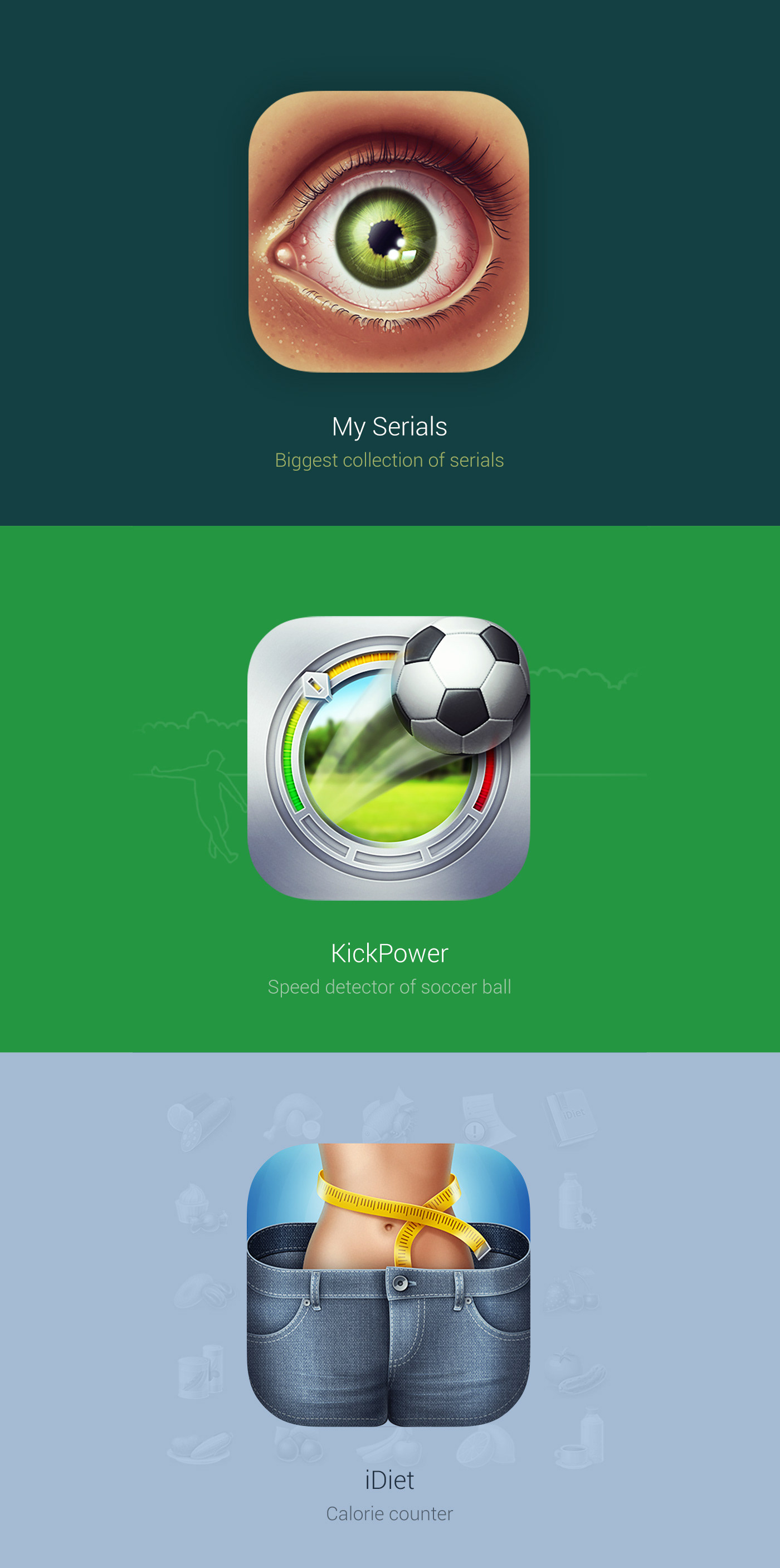 Icon app ios application launcher iphone iPad Interface game house bird money ball soccer diet