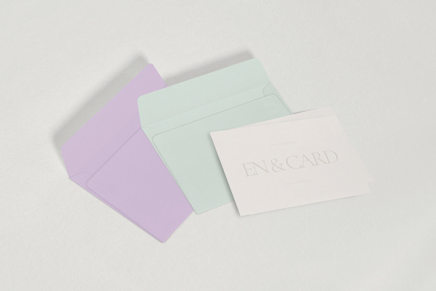 card envelope Invitation letterhead minimal Mockup modern print simple Stationery