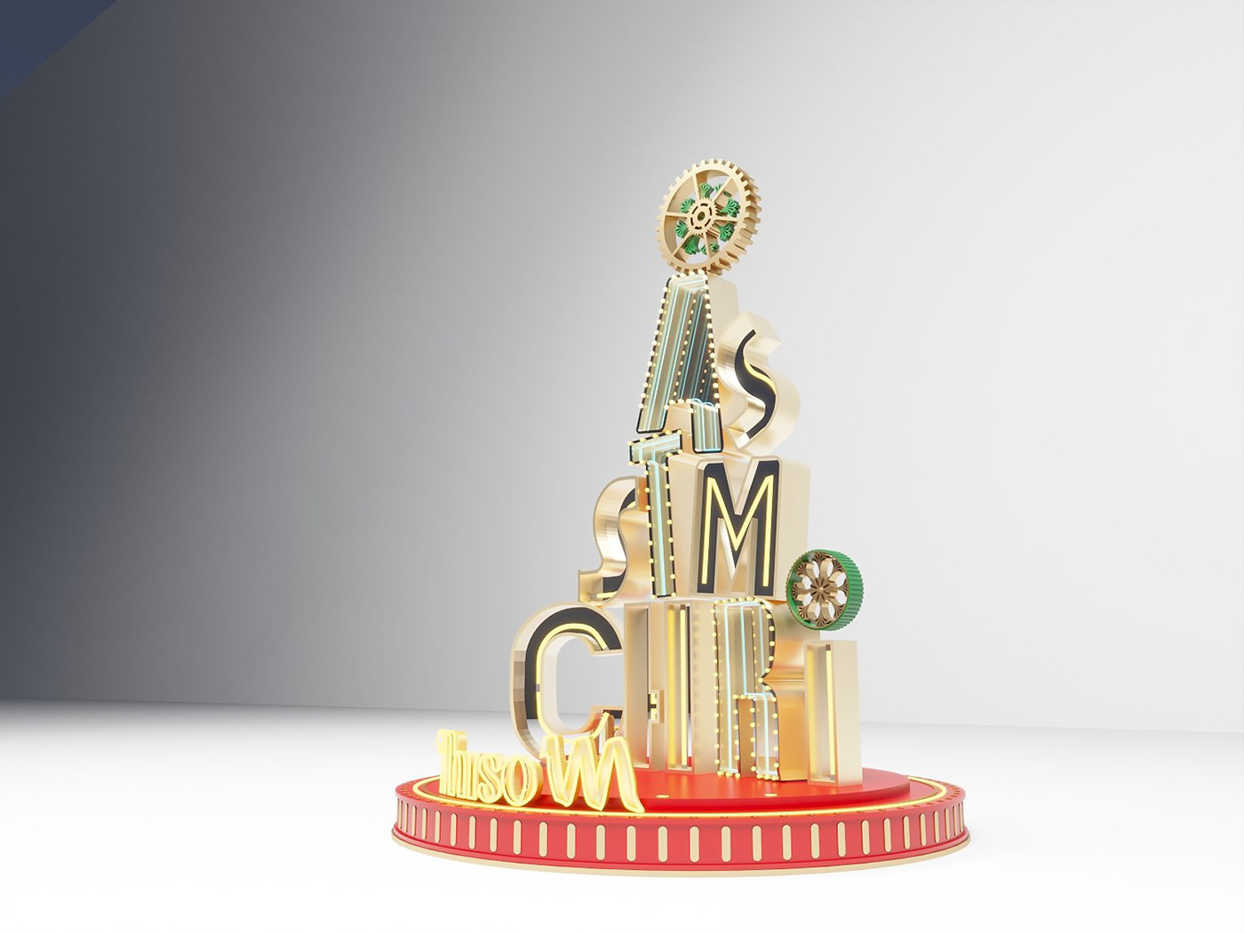 Christmas decormall decor mall factory 3D Stage