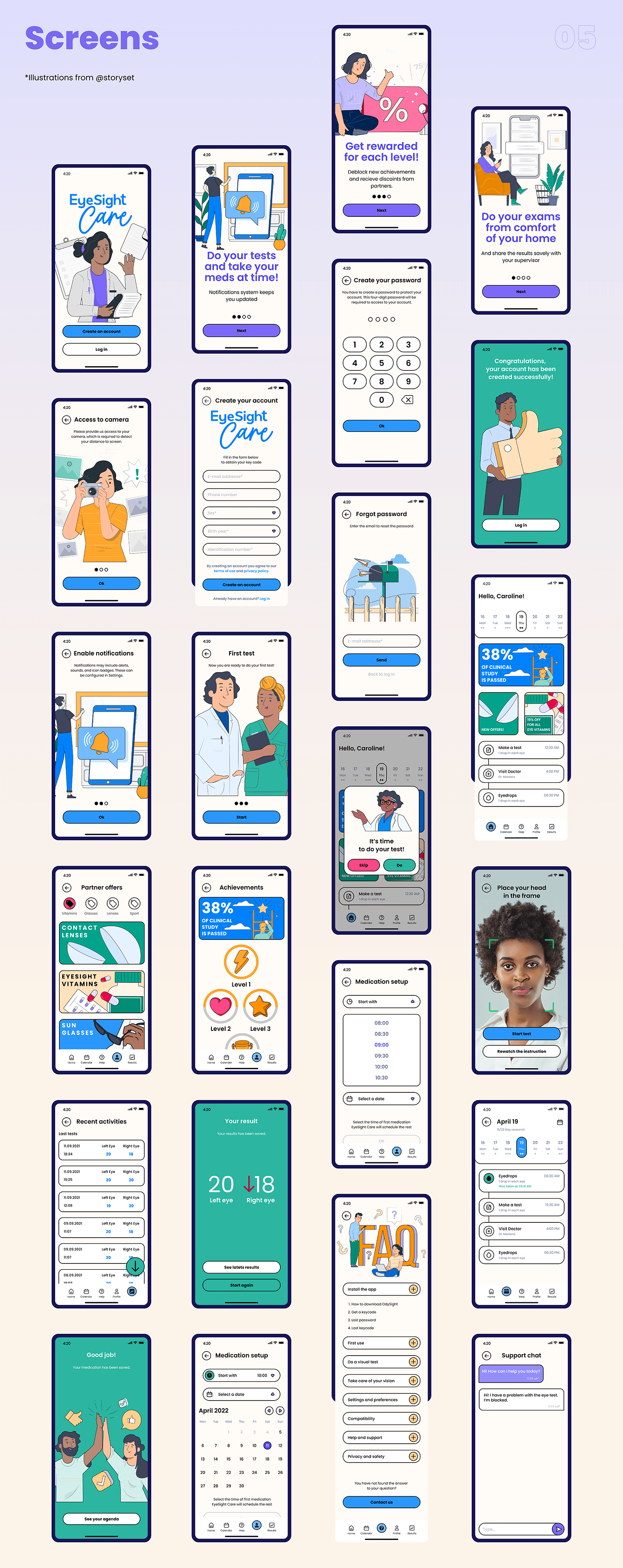 app app design application Figma healthcare healthcare app Mobile app ui design UI/UX user interface