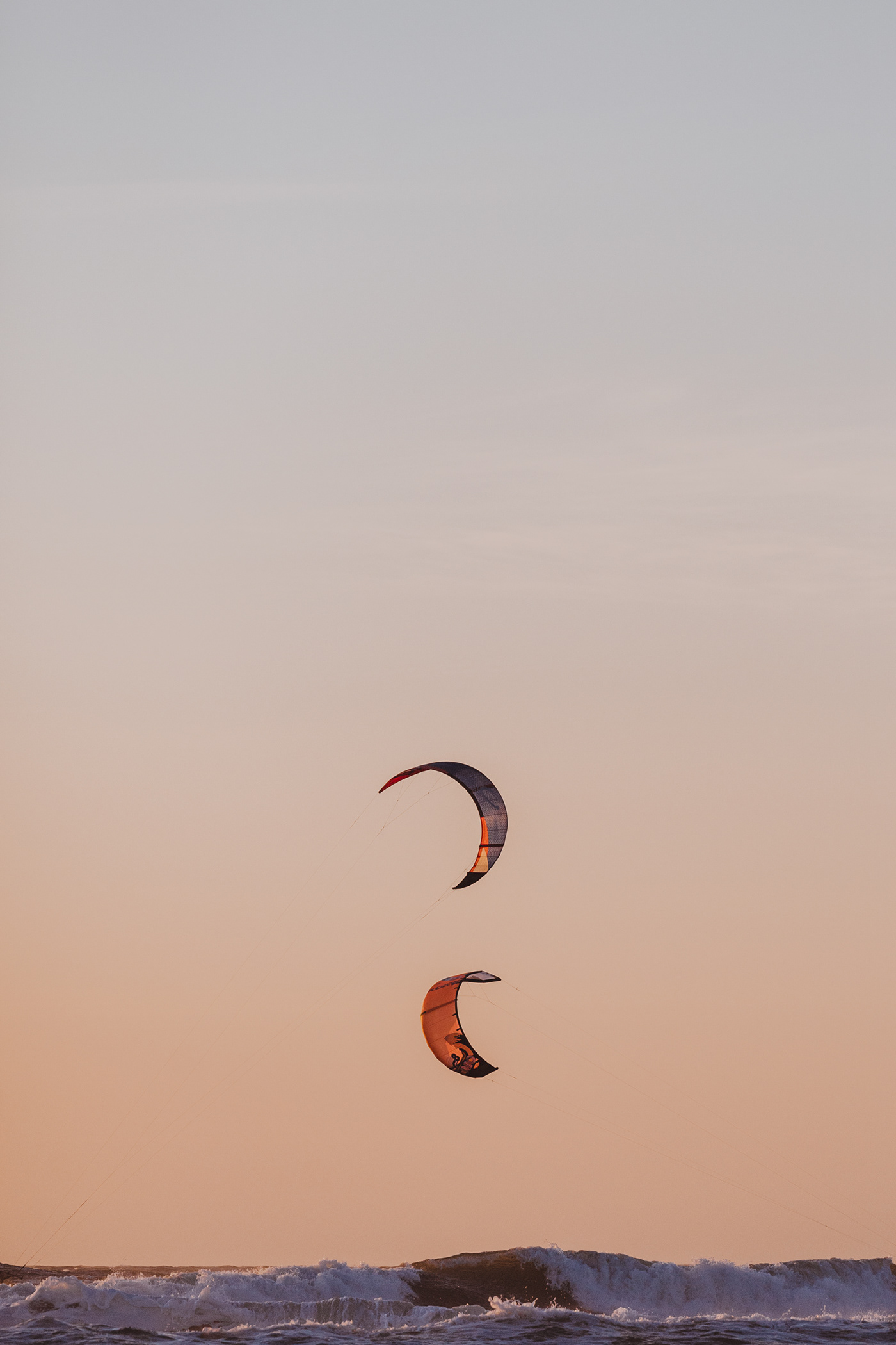 men kiteboarding at the beach (California) by Kathy Gomez Photography