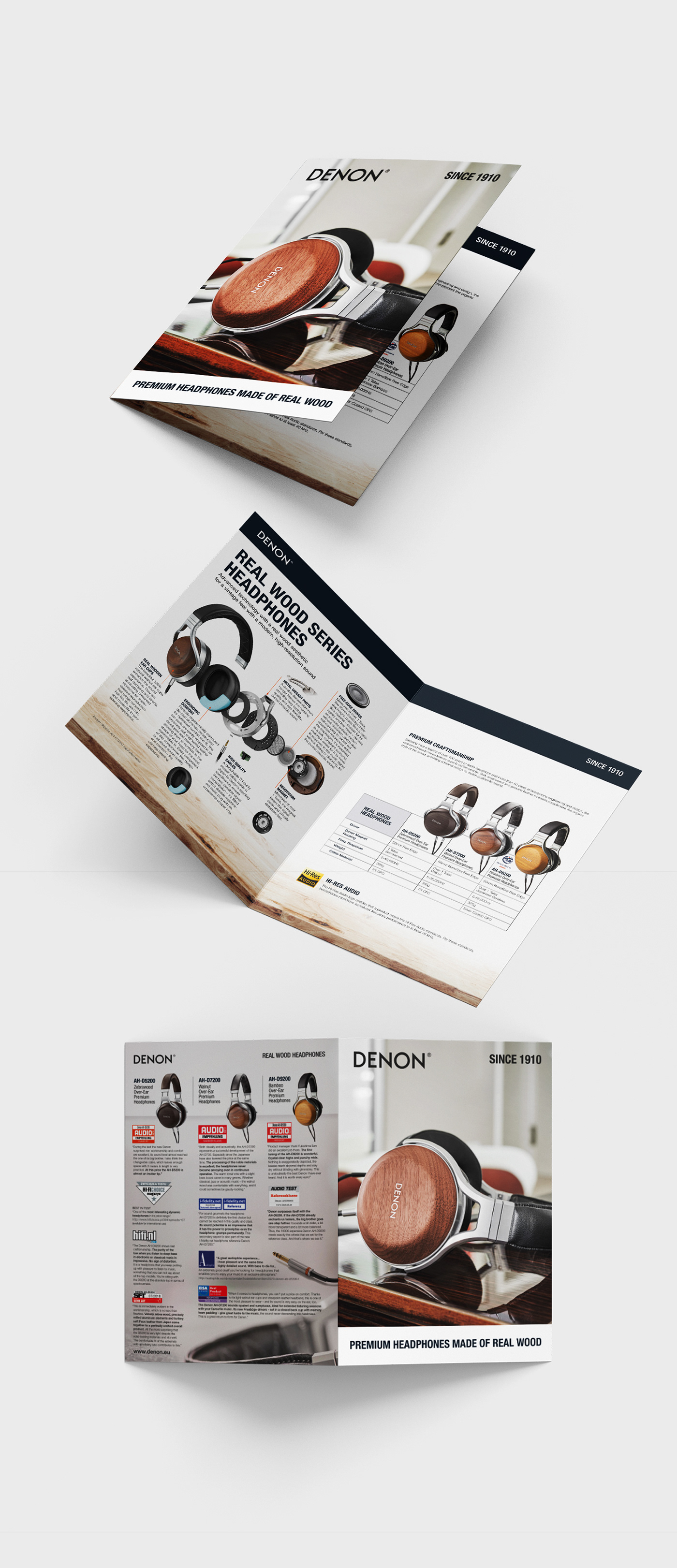 graphic design  a5 leaflet headphones