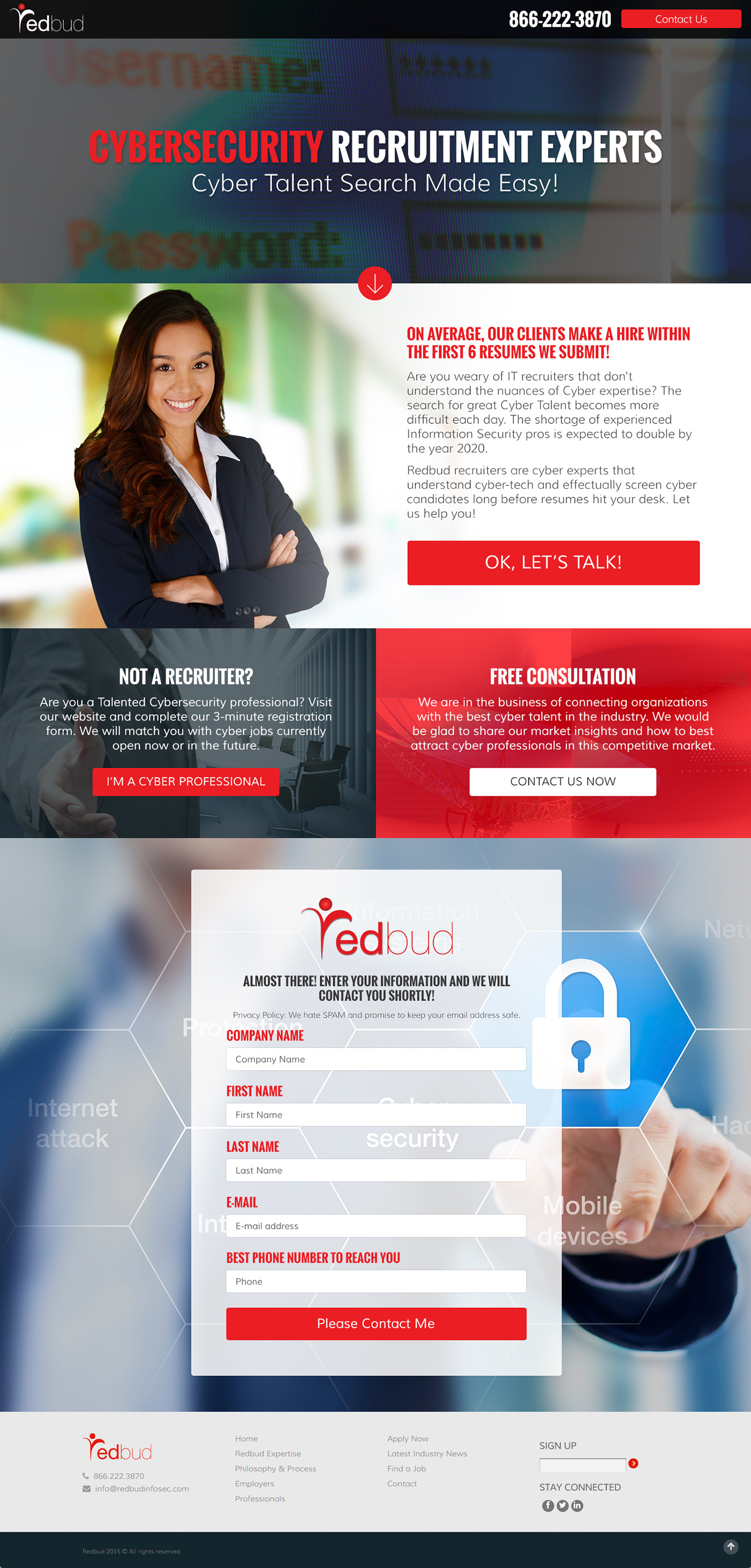 information security cybersecurity photoshop Website Design landing page