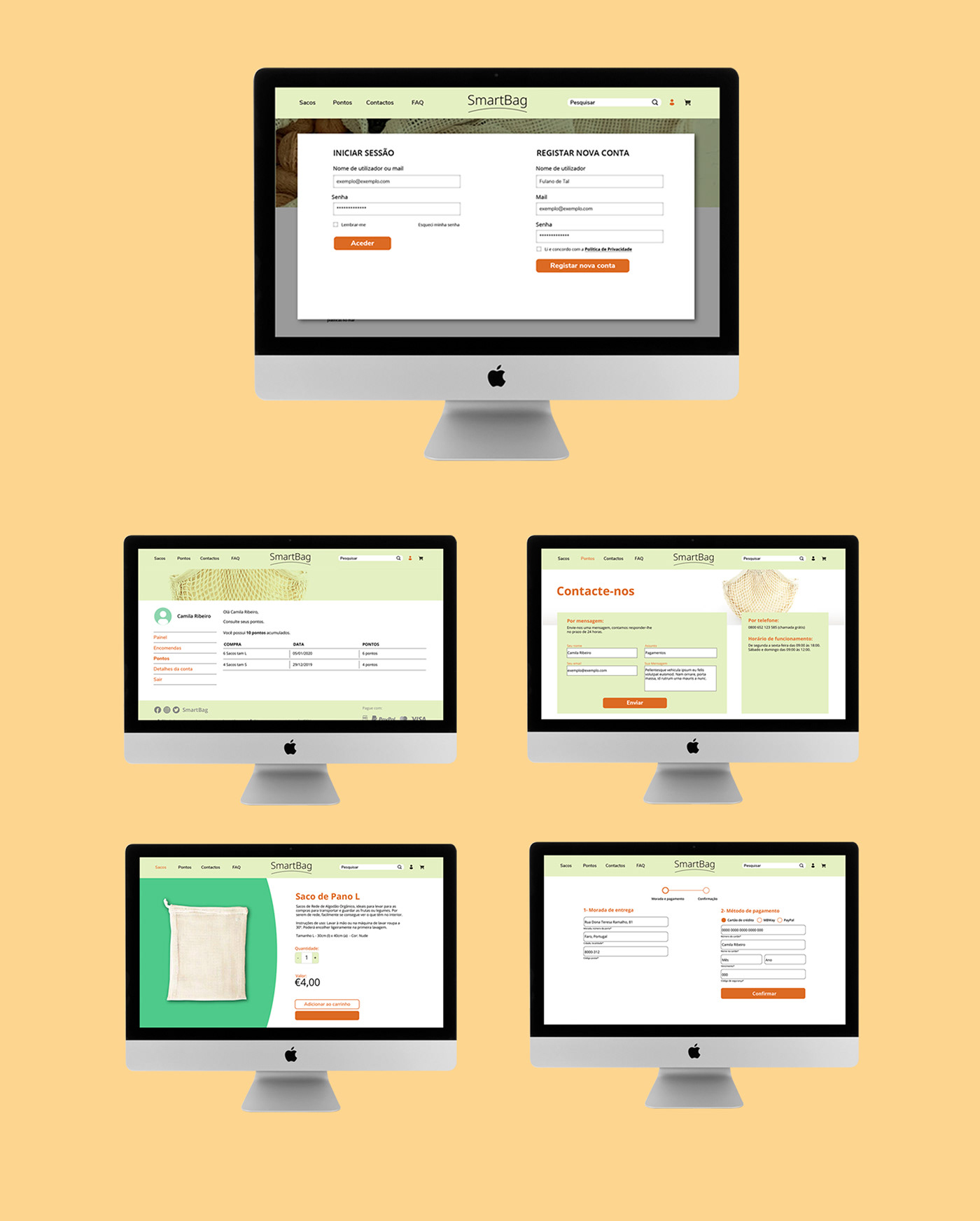 bags Portugal prototype Smart UI ux Web Webdesign Website