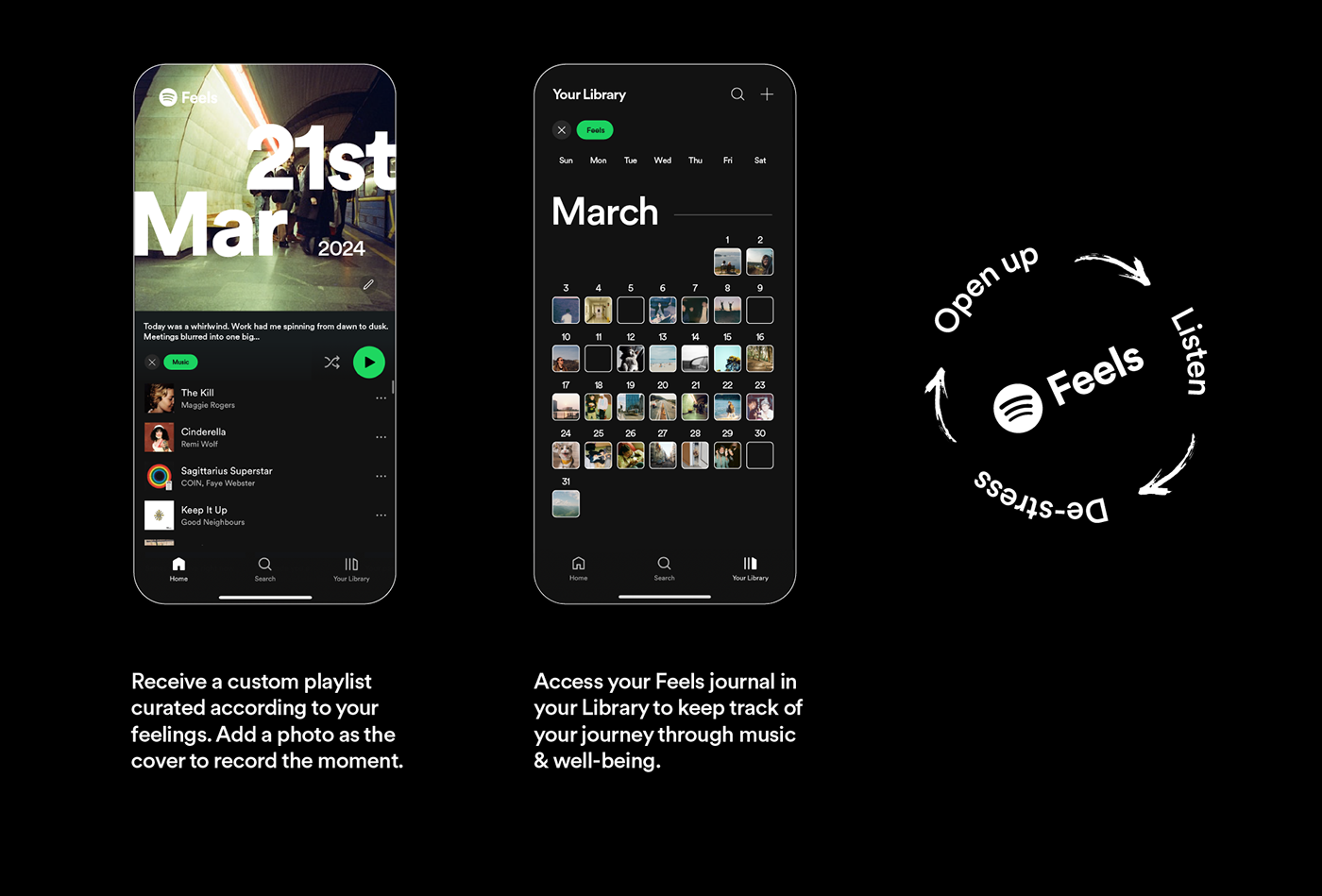 spotify Cannes lions Future Lions Advertising  campaign UI/UX feelings mood mental health wellbeing
