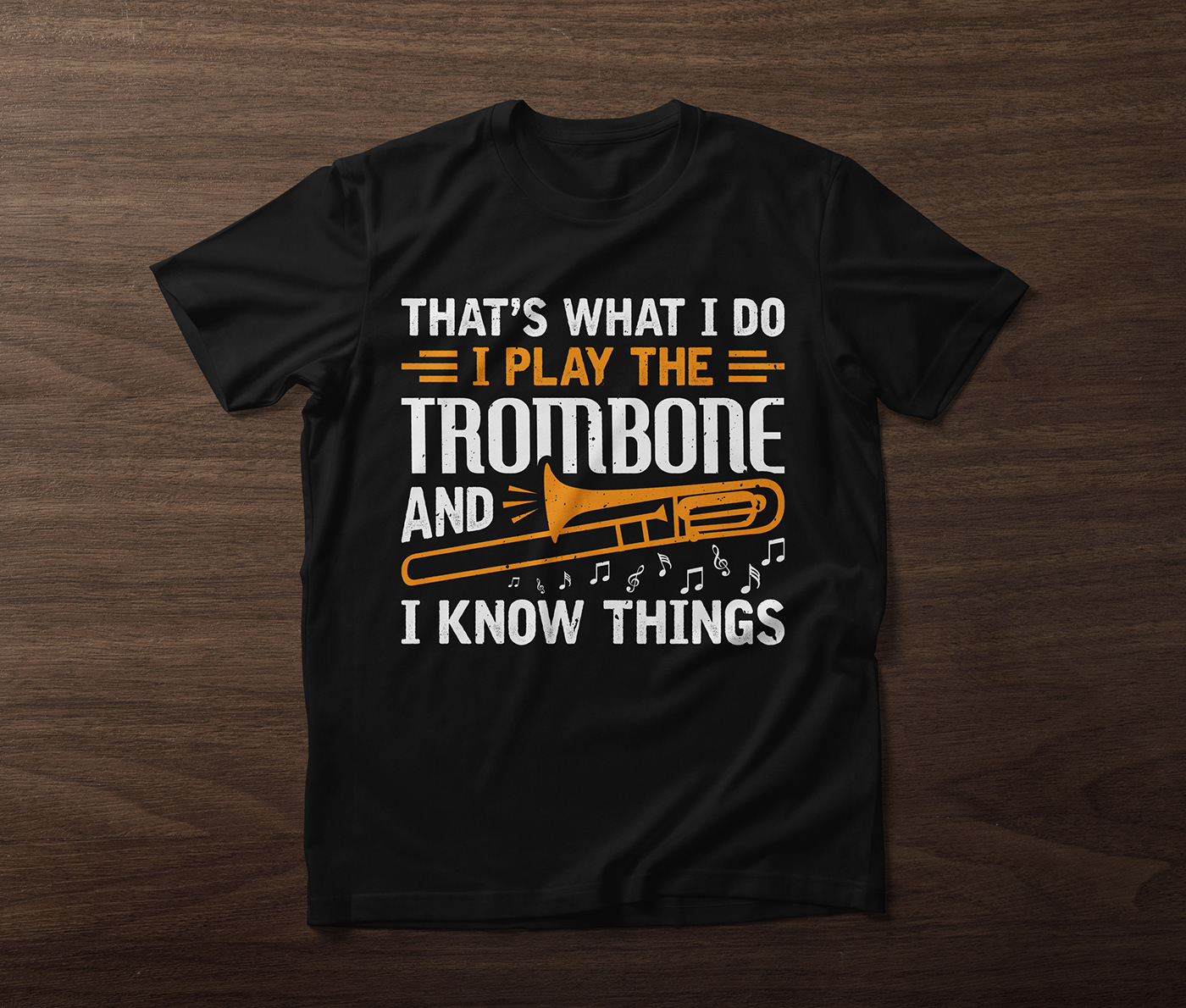 trombone music t-shirt T-Shirt Design tshirt
