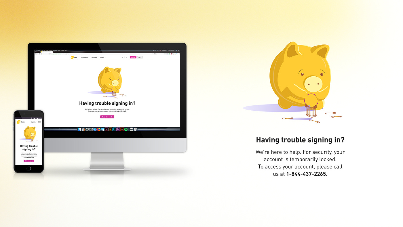 EQ Bank ILLUSTRATION  pig illustration bank illustration bank branding eq bank pigs eq bank brand digital bank brand digital bank