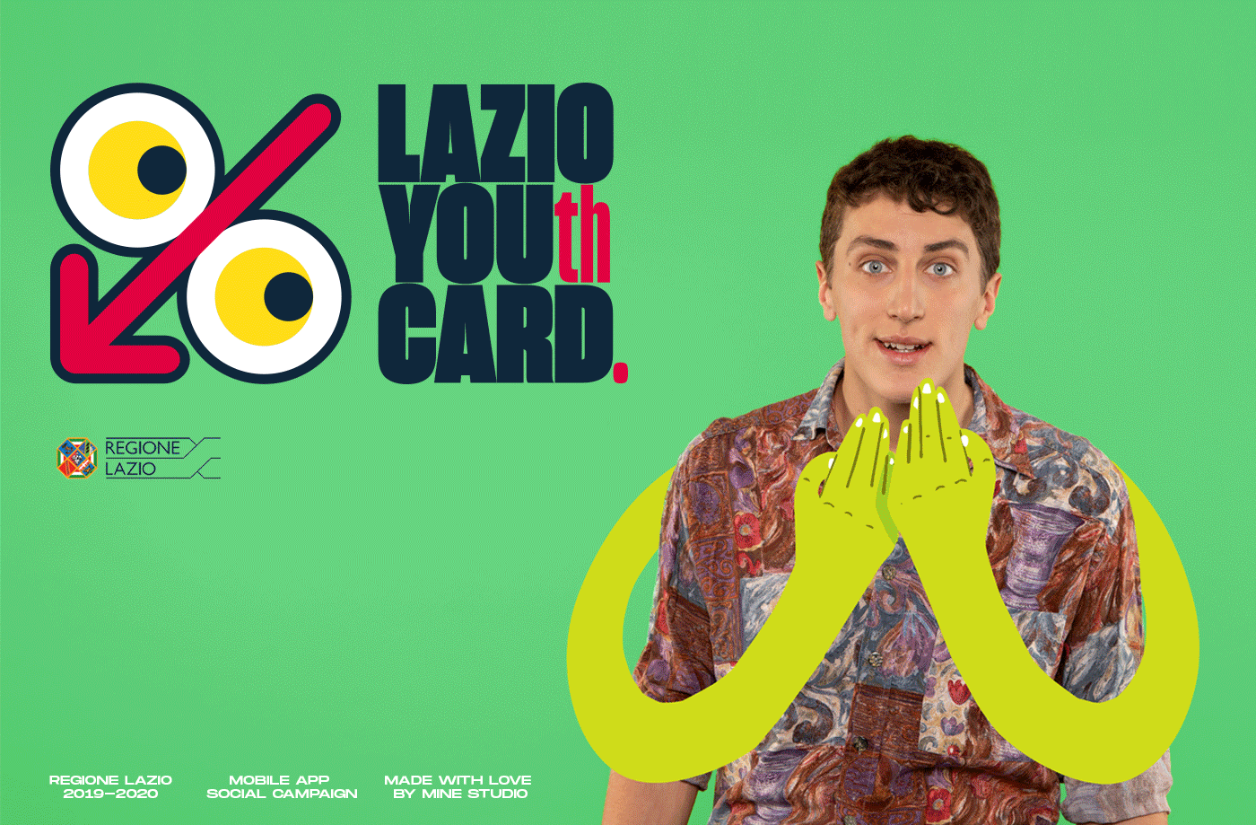 card digital emotion hand Lazio Pop Art regione Young