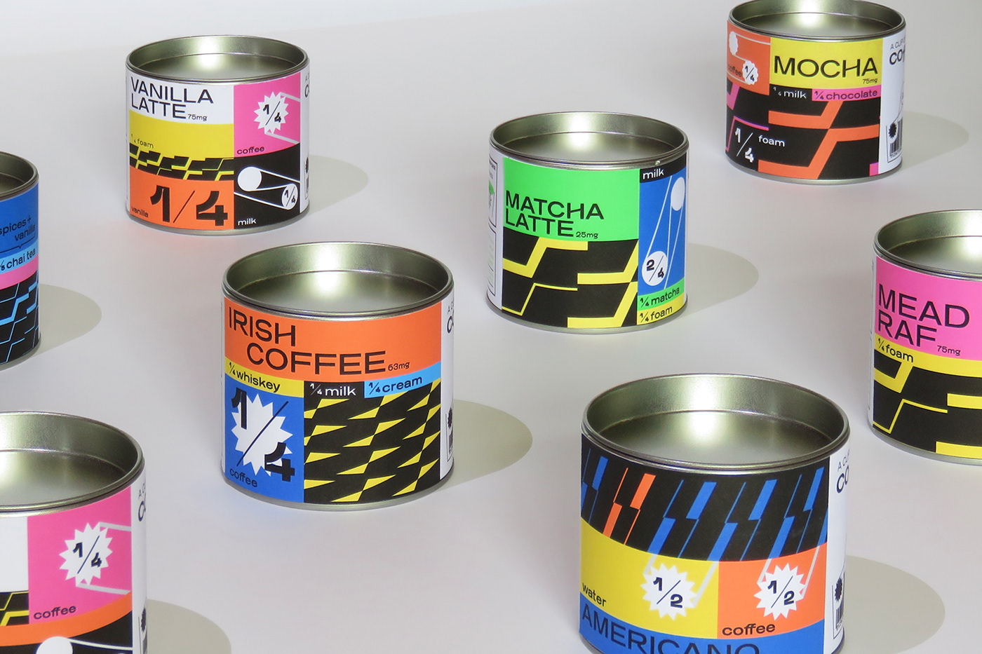 Brand Design brand identity coffee brand COFFEE+MATH mathematics packaging design