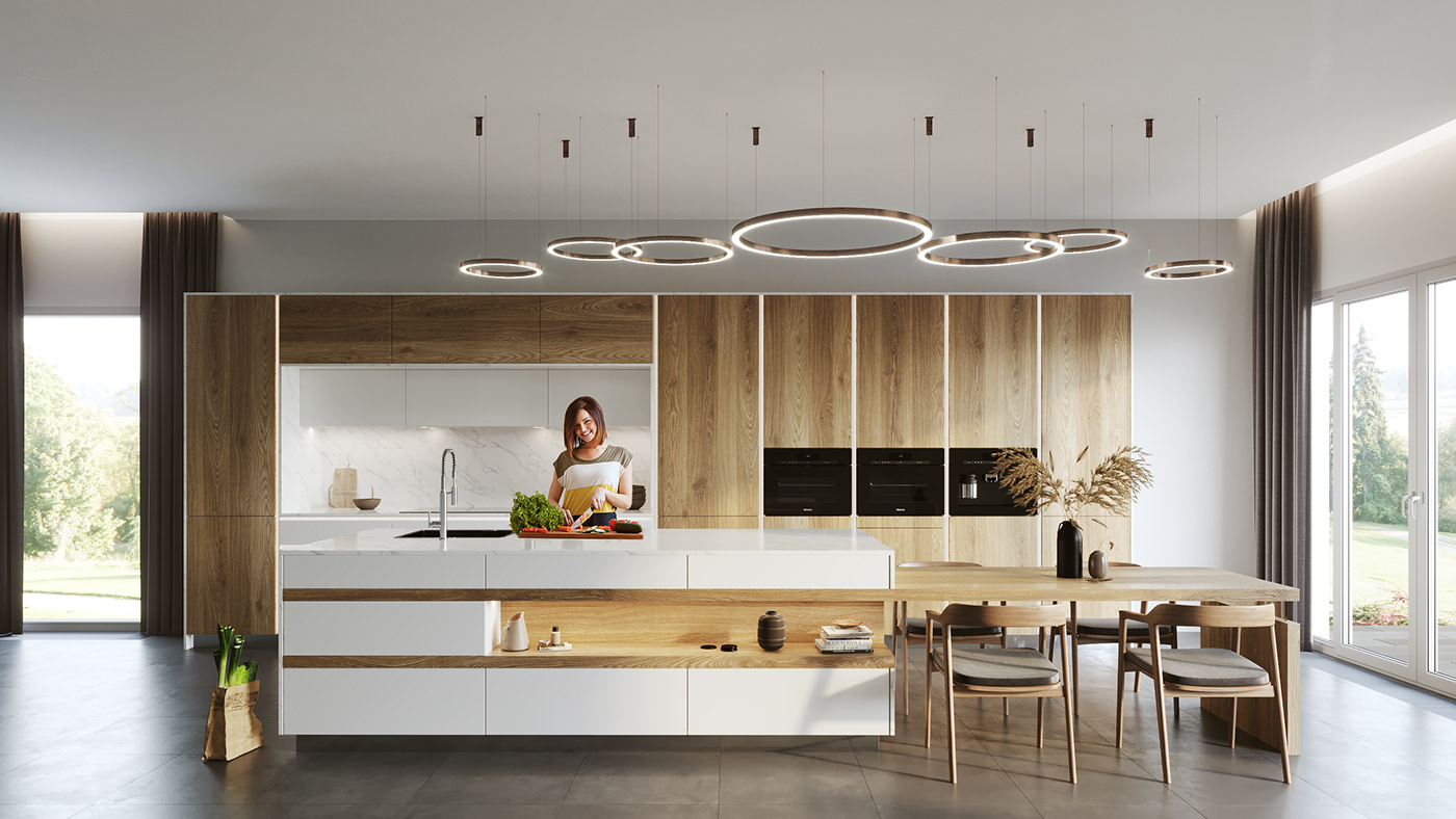 blum Gaggenau kitchen liebherr luxury miele modern ND3D neff top
