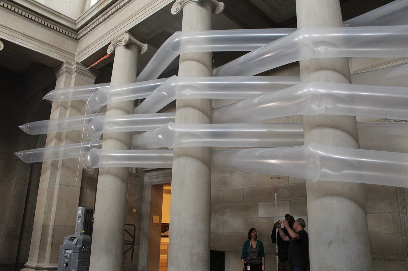 installation inflatable arhcitecture weaving