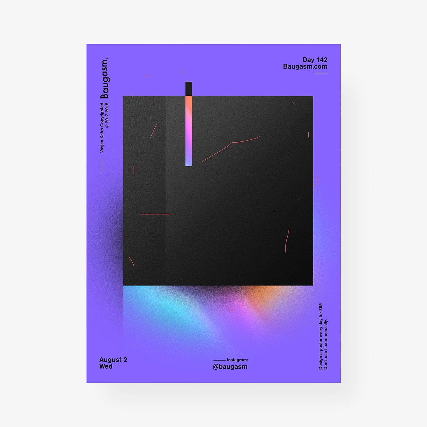 Baugasm poster posters gradient gradients poster a day Modern Poster  music prints photoshop