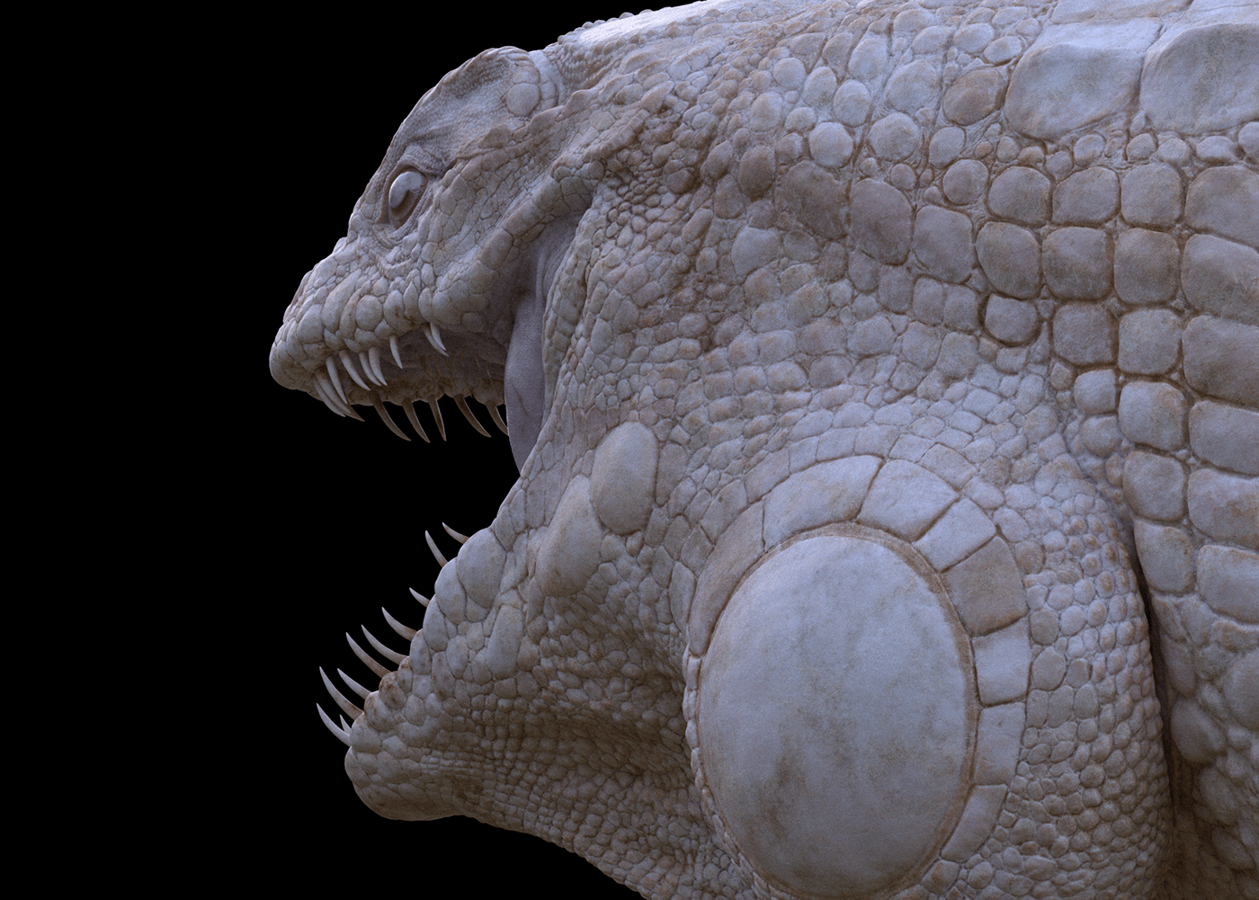 3d modeling 3D Texturing albino animal creature creaturedesign crocodile design iguana reptile