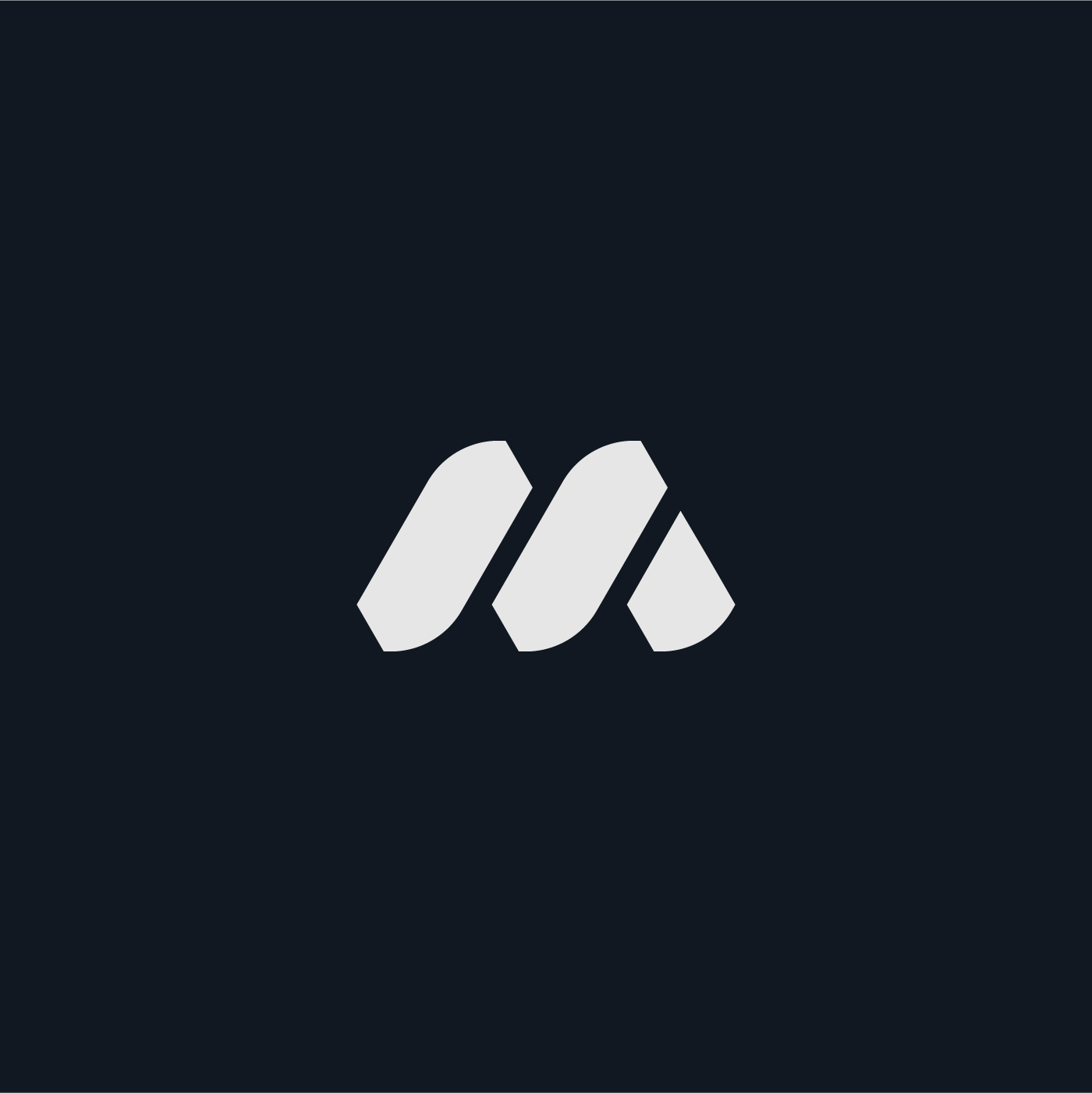 M Letter Mark Logo Concept