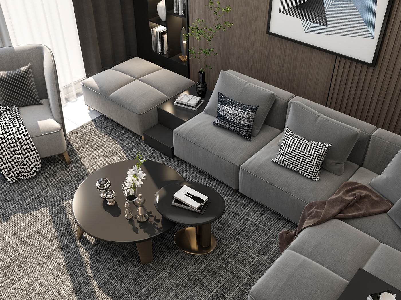 Interior chair living room living room design modern interior design  Render 3D sofa furniture