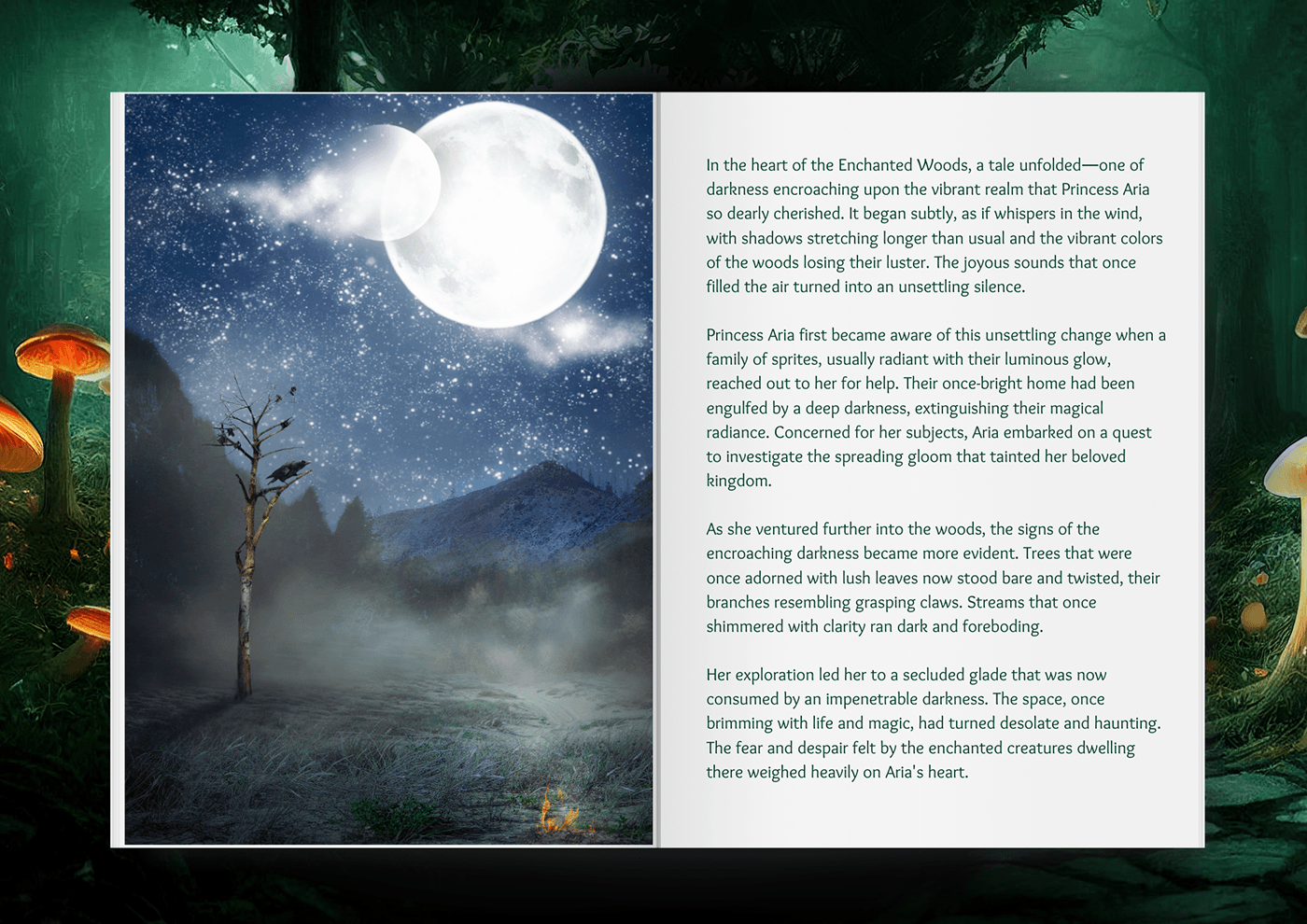 story Story telling forest fantasy Princess Landscape Travel dark Nature NIFT