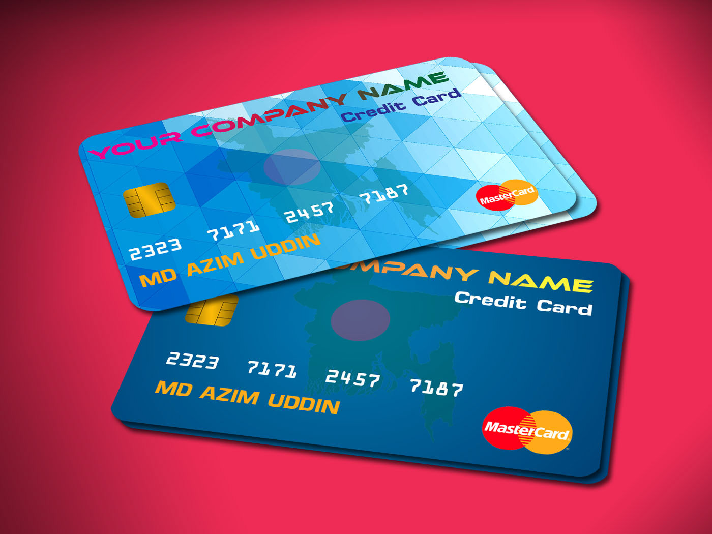 Bank credit card Debit card master mard visa card world master card