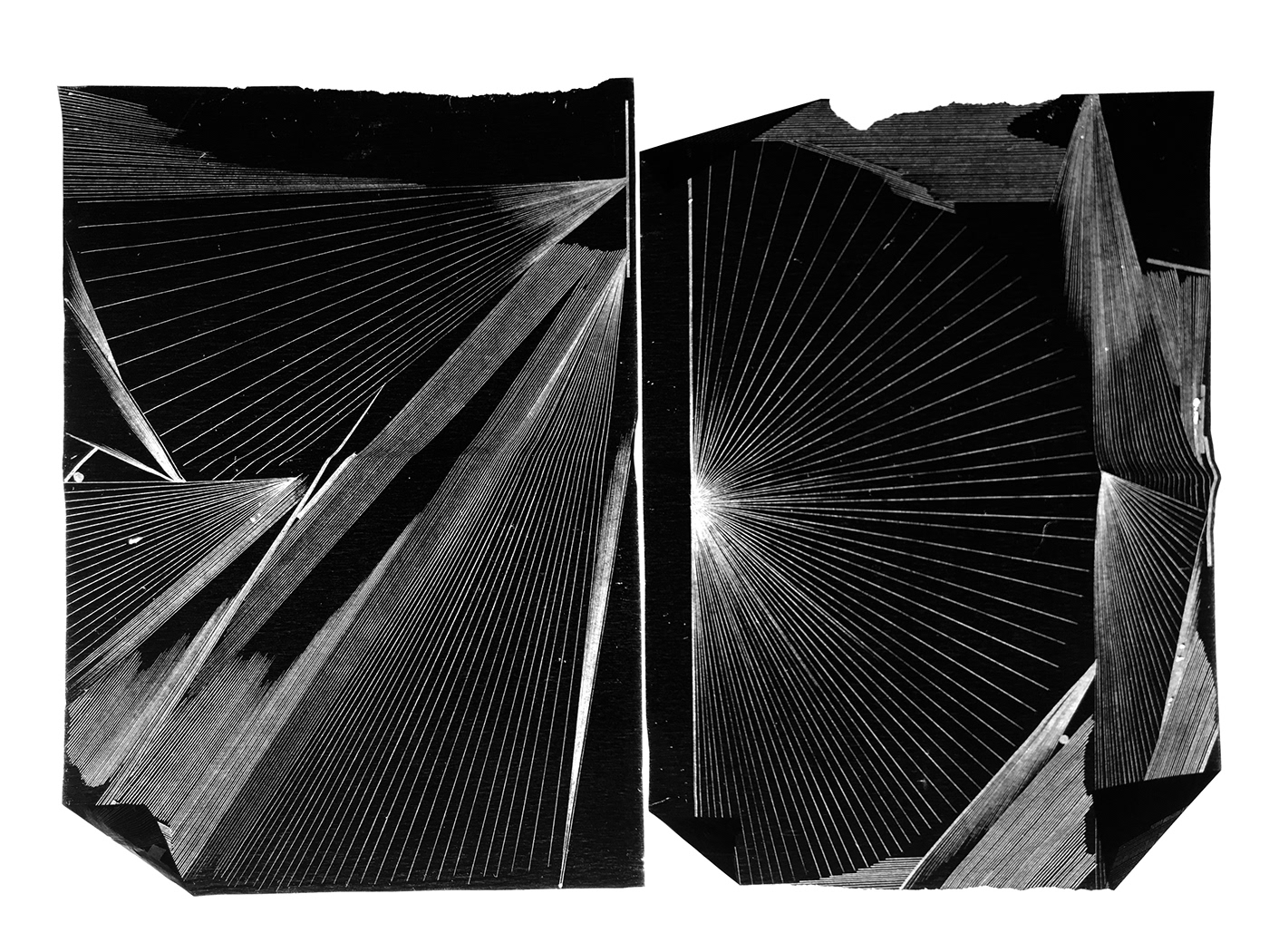 Hoffmann ILLUSTRATION  lines magnetiseur monotype printmaking
