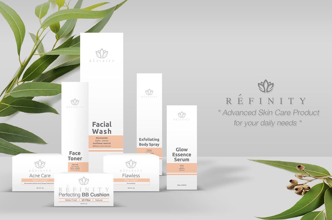 Cosmetic beauty Packaging design product Mockup print