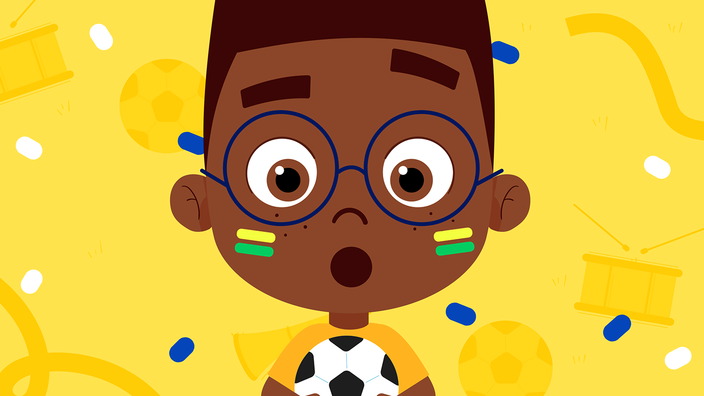 animation  children animation copa do mundo ILLUSTRATION  juju e binha motion motion graphics  soccer vector world cup