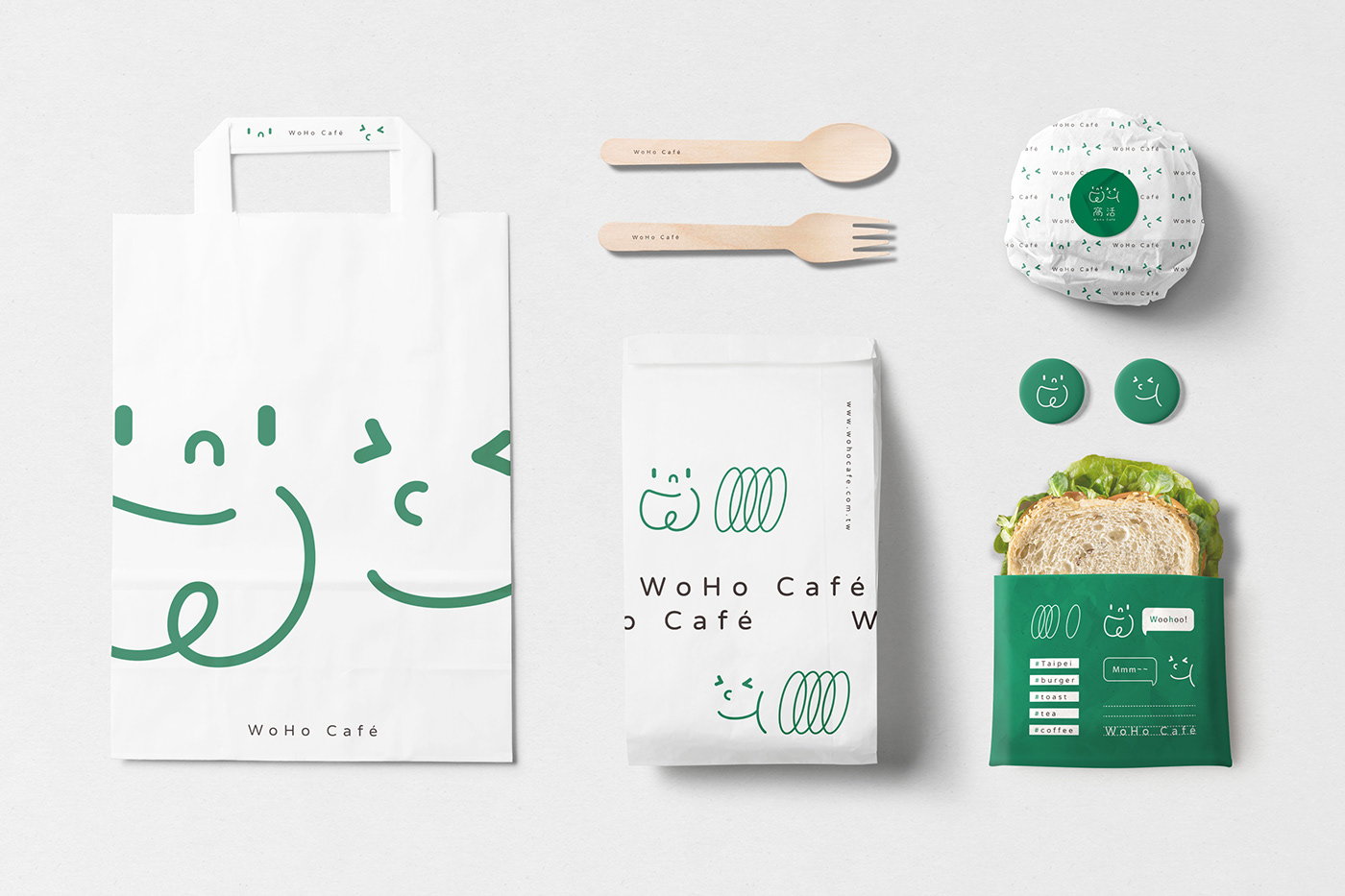 breakfast brunch business card logo Packaging visual identity branding  burger graphic design  cafe