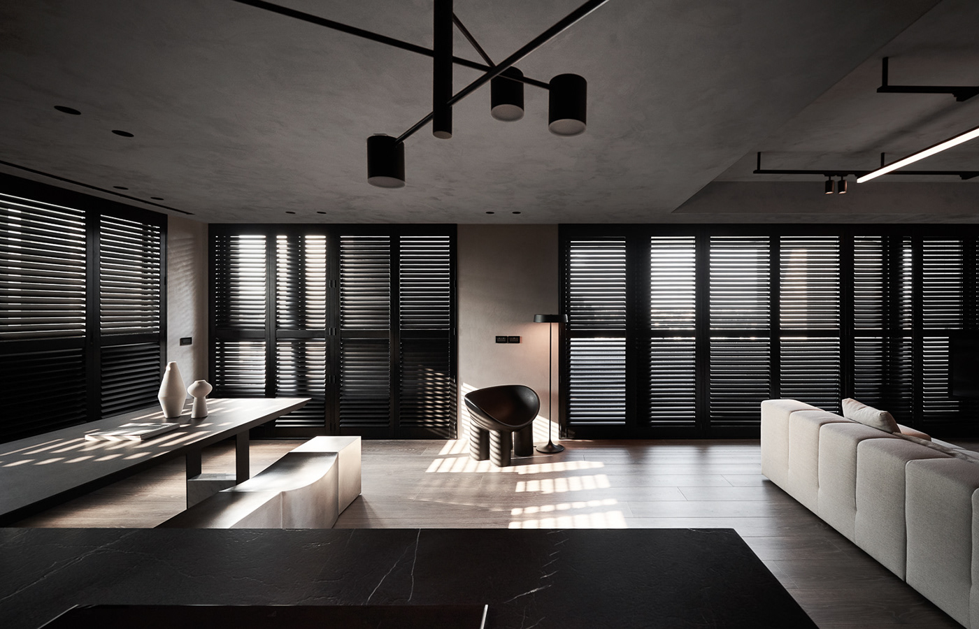gray interiordesign light newrxid taiwan black calm curve lightbeam modern