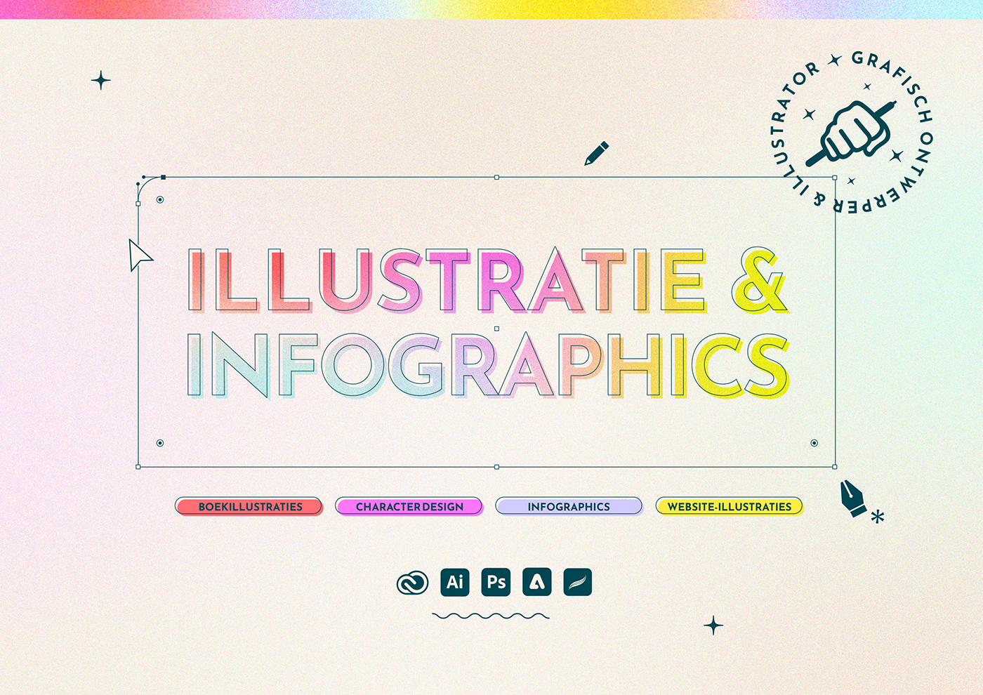 grafisch ontwerp infographics Website Design Corporate Identity Brand Design visual identity Logo Design boekontwerp concept ontwerp illustratie