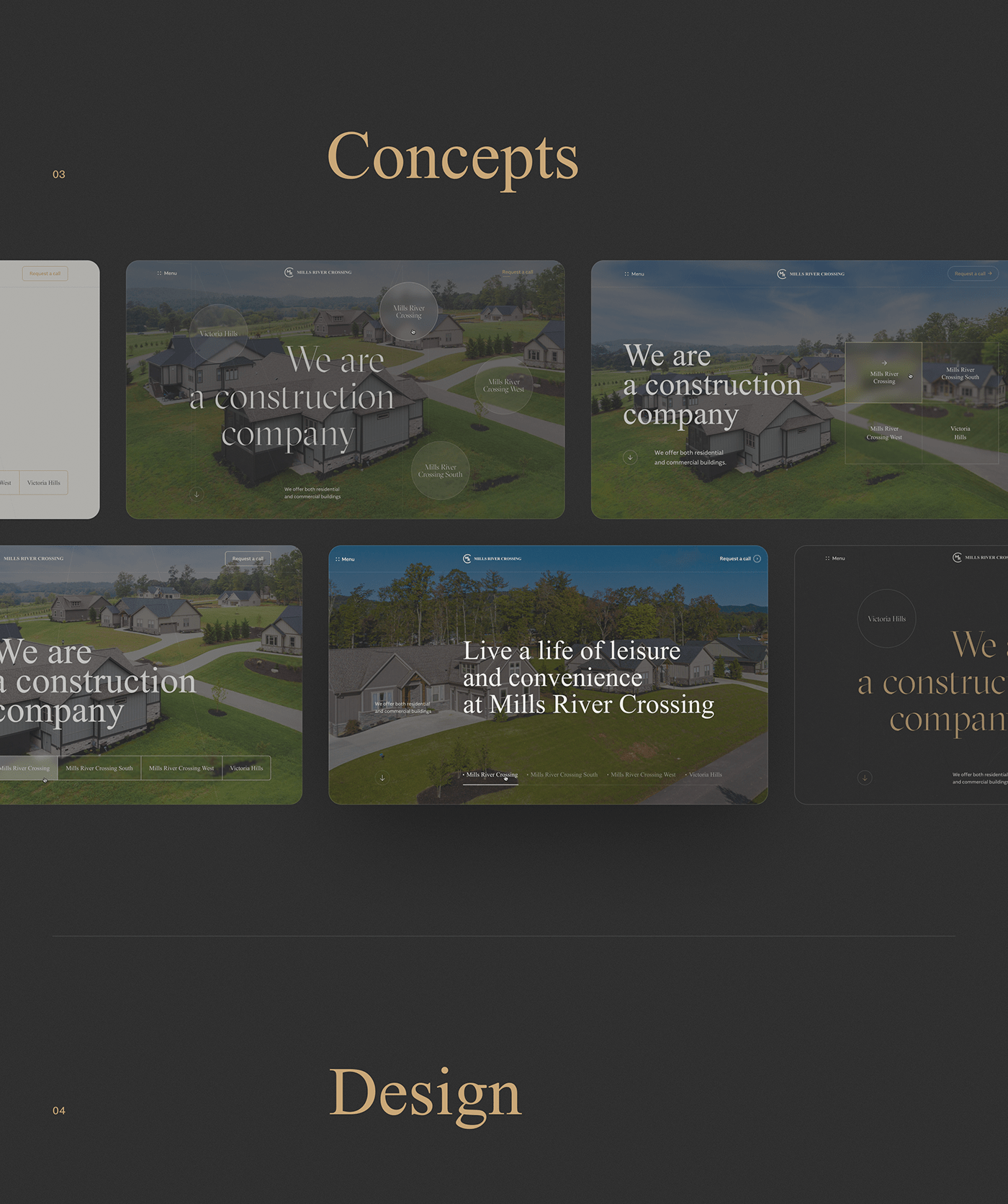 agency creative dark design Interface minimalist realestate ux/ui Website trend