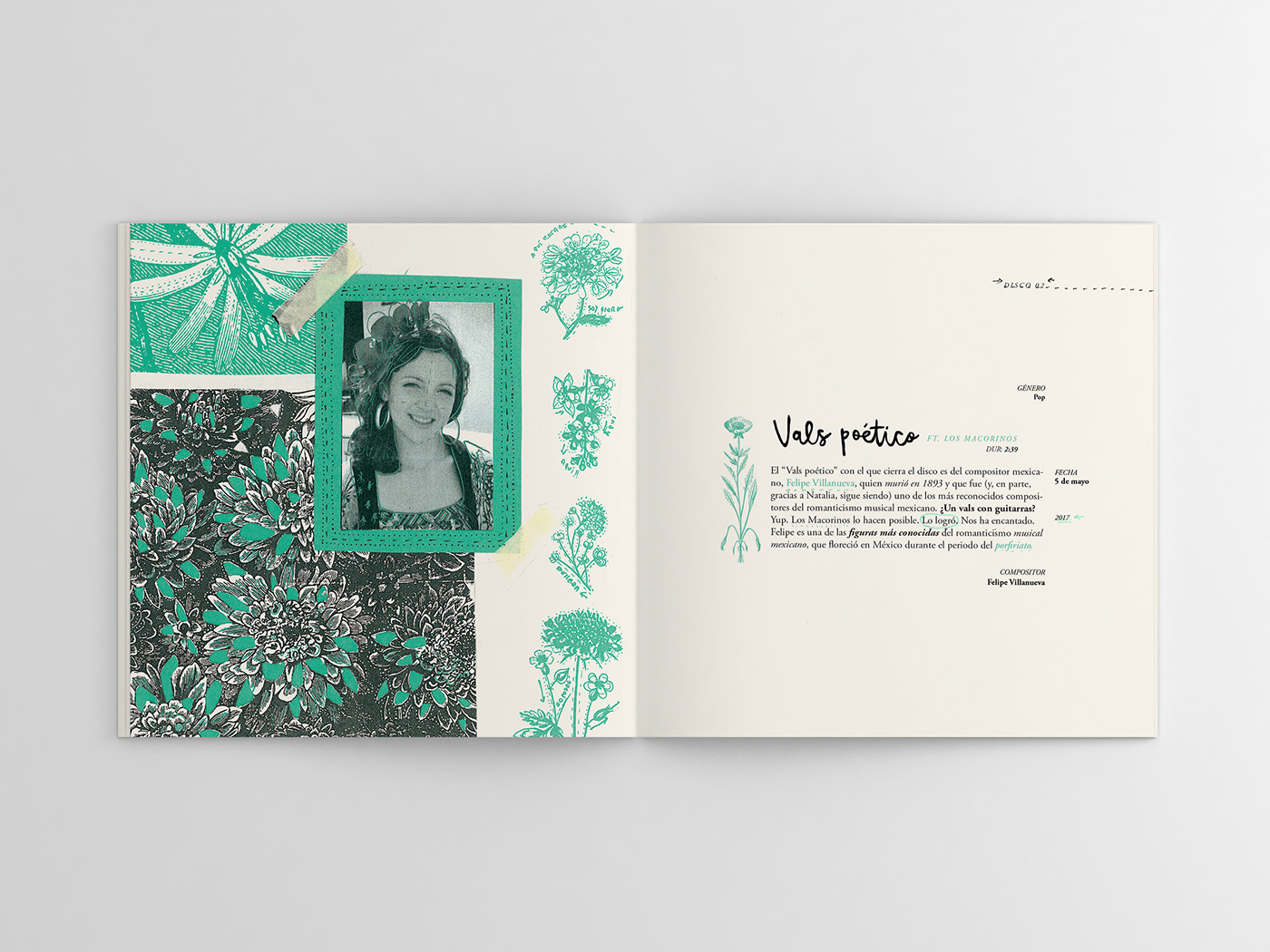 typography   music Packaging vynil Diseño gráfica design graphic design  Gabriele natalia lafourcade fadu