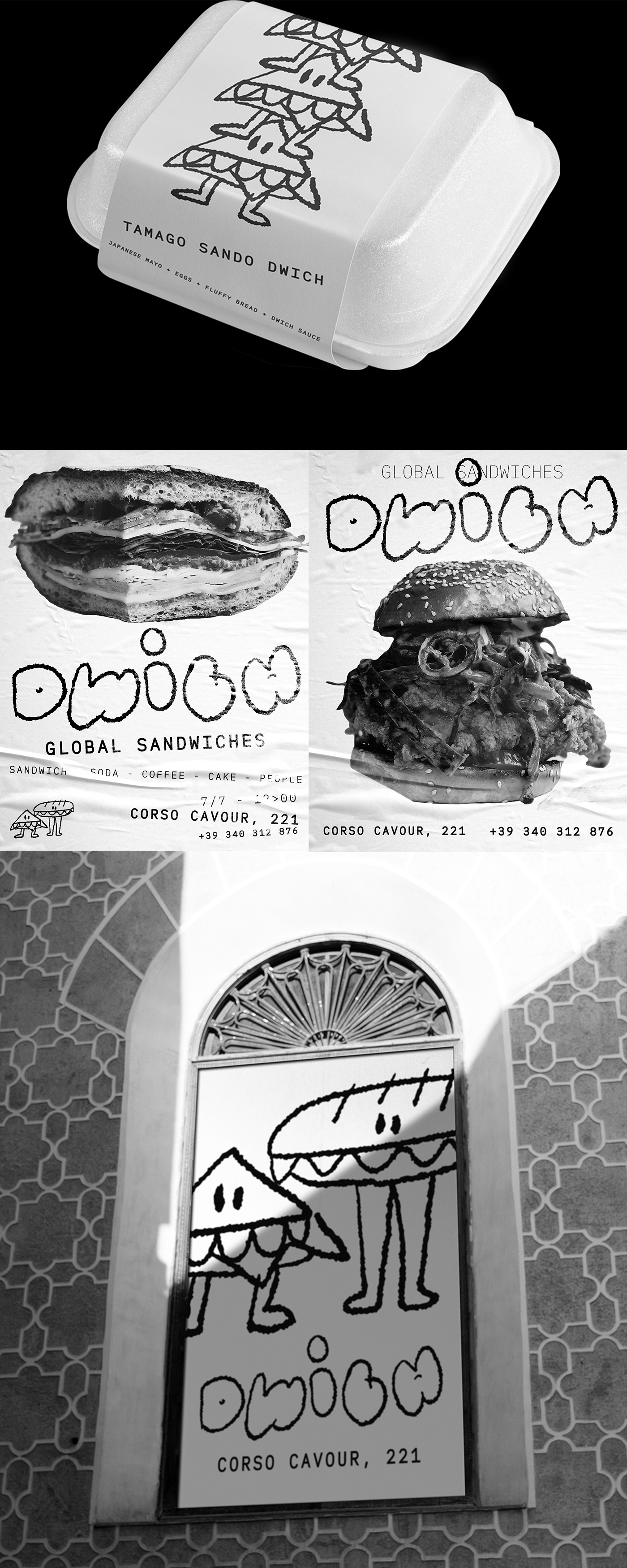 branding  burger cake coffee shop Fast food logo Mascot restaurant sandwich visual identity