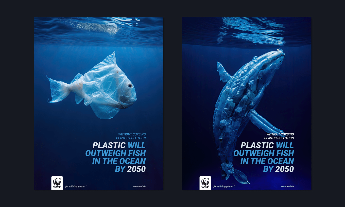 WWF Nature Ecology Plastic Waste plastic pollution recycling environment ocean pollution poster microplastics