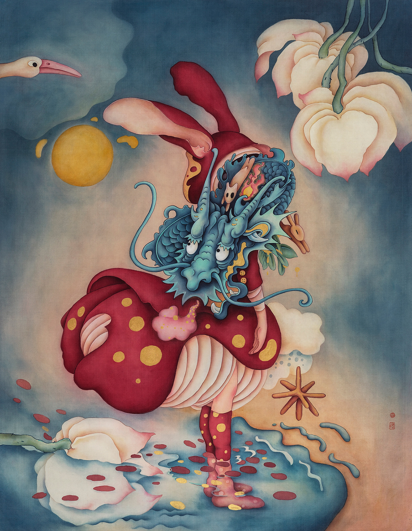 painting   popart popsurrealism surrealism art rabbitg Alice Lin contemporary art inspiration