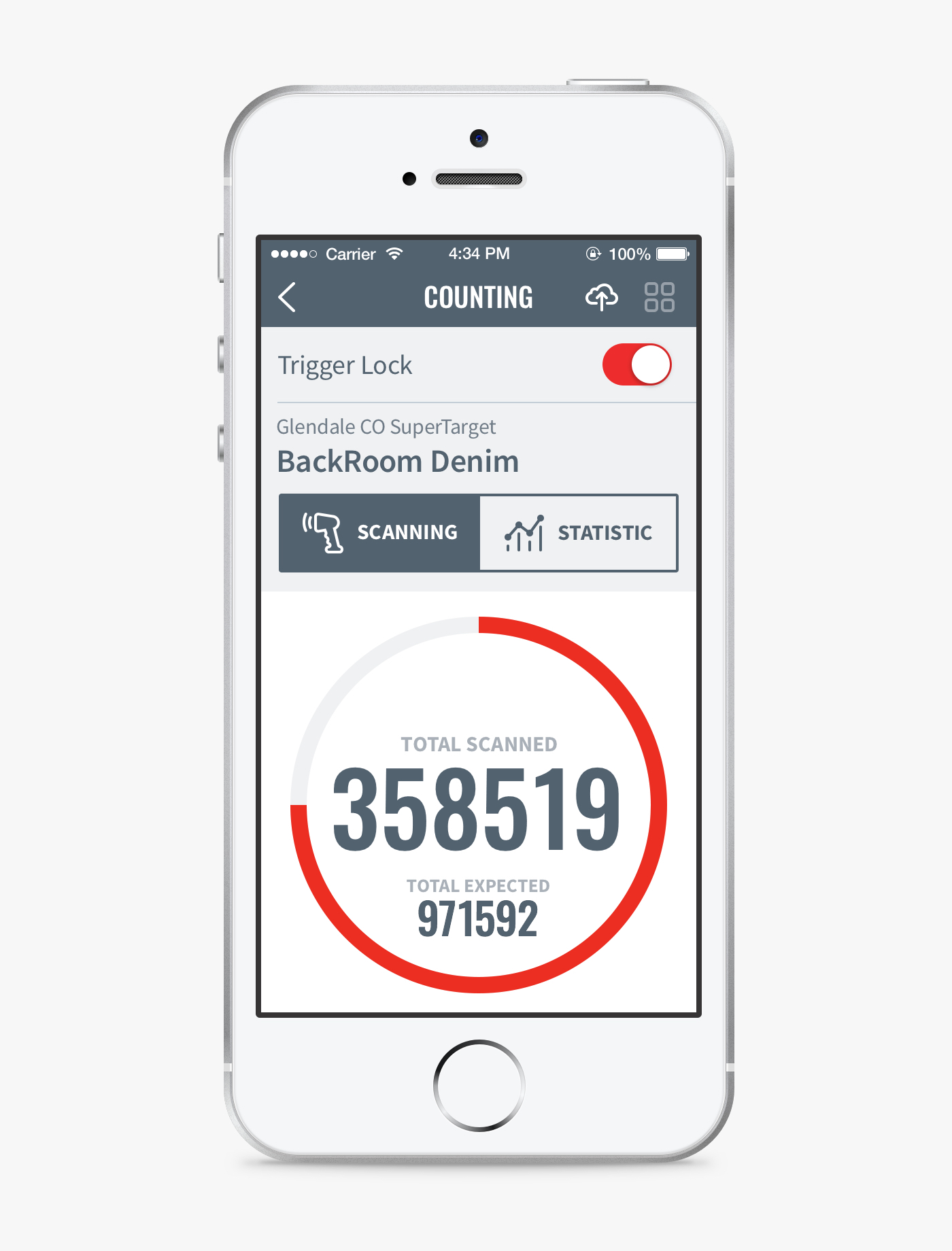 Logistics warehouse rfid dashboard ios